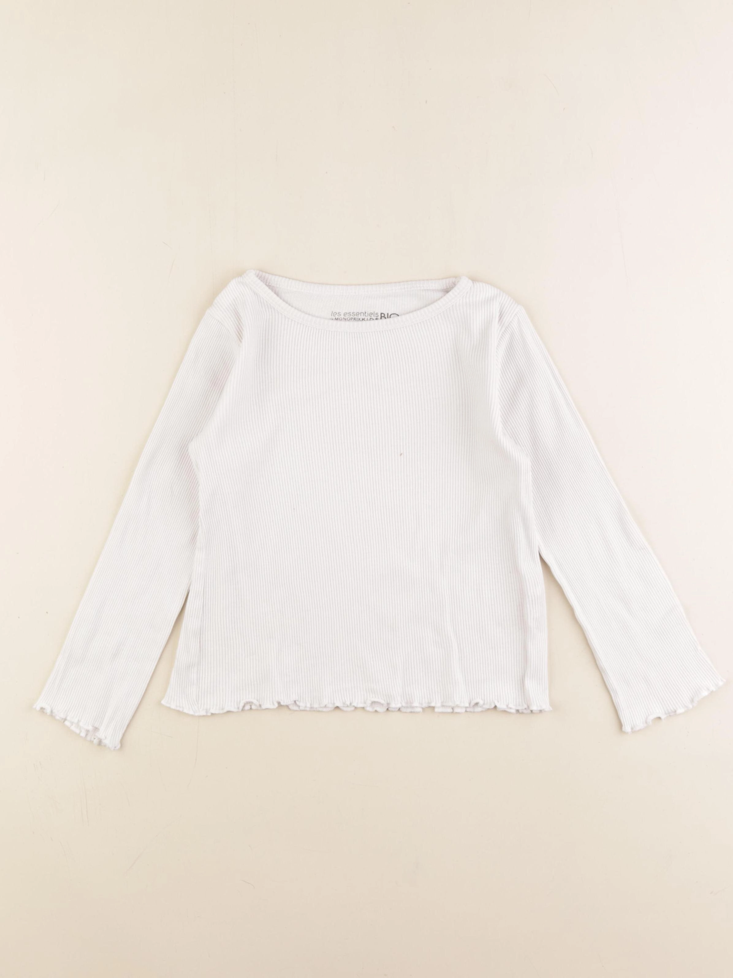Monoprix - tee-shirt blanc - 6 ans
