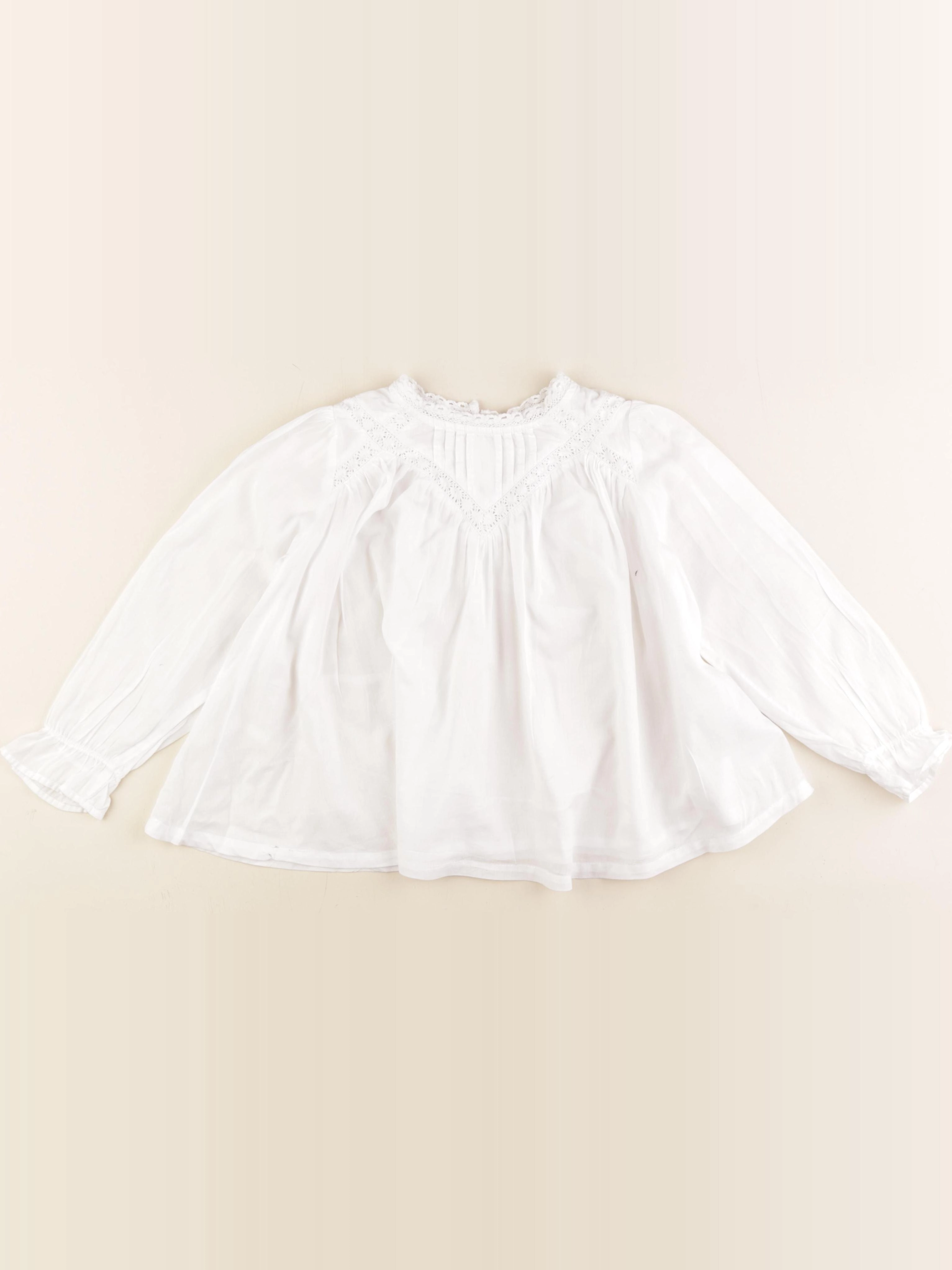 Monoprix - blouse blanc - 6 ans