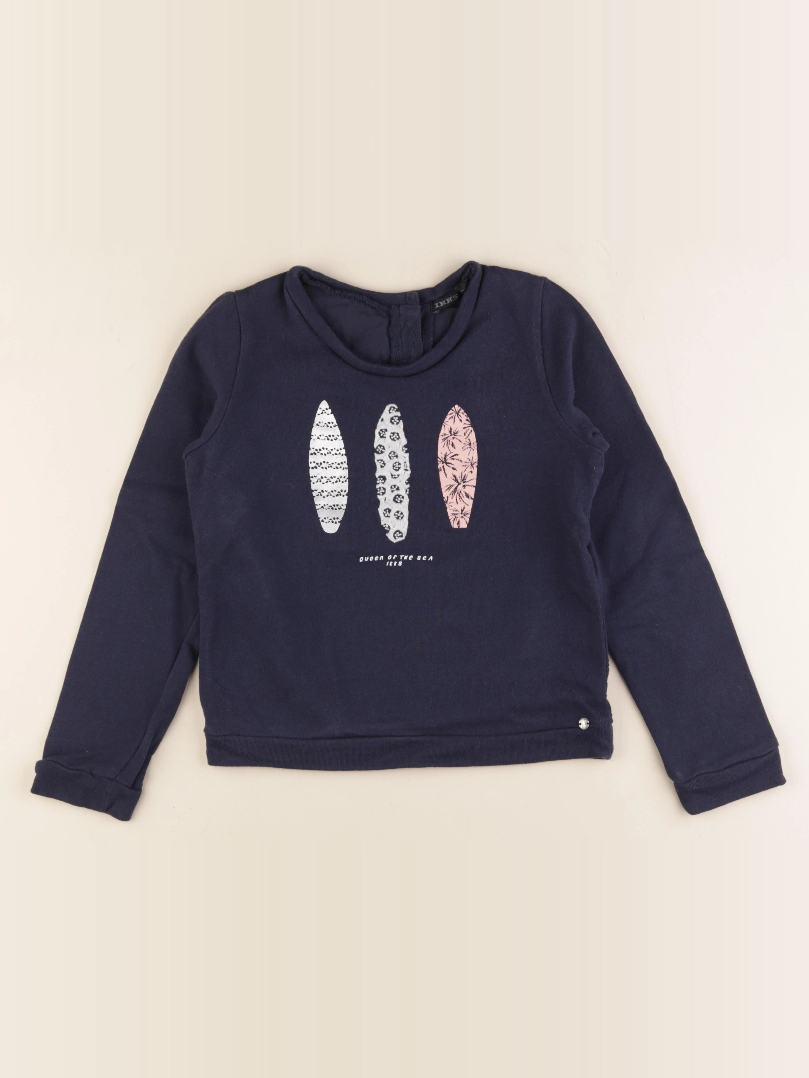 IKKS - sweat bleu - 8 ans