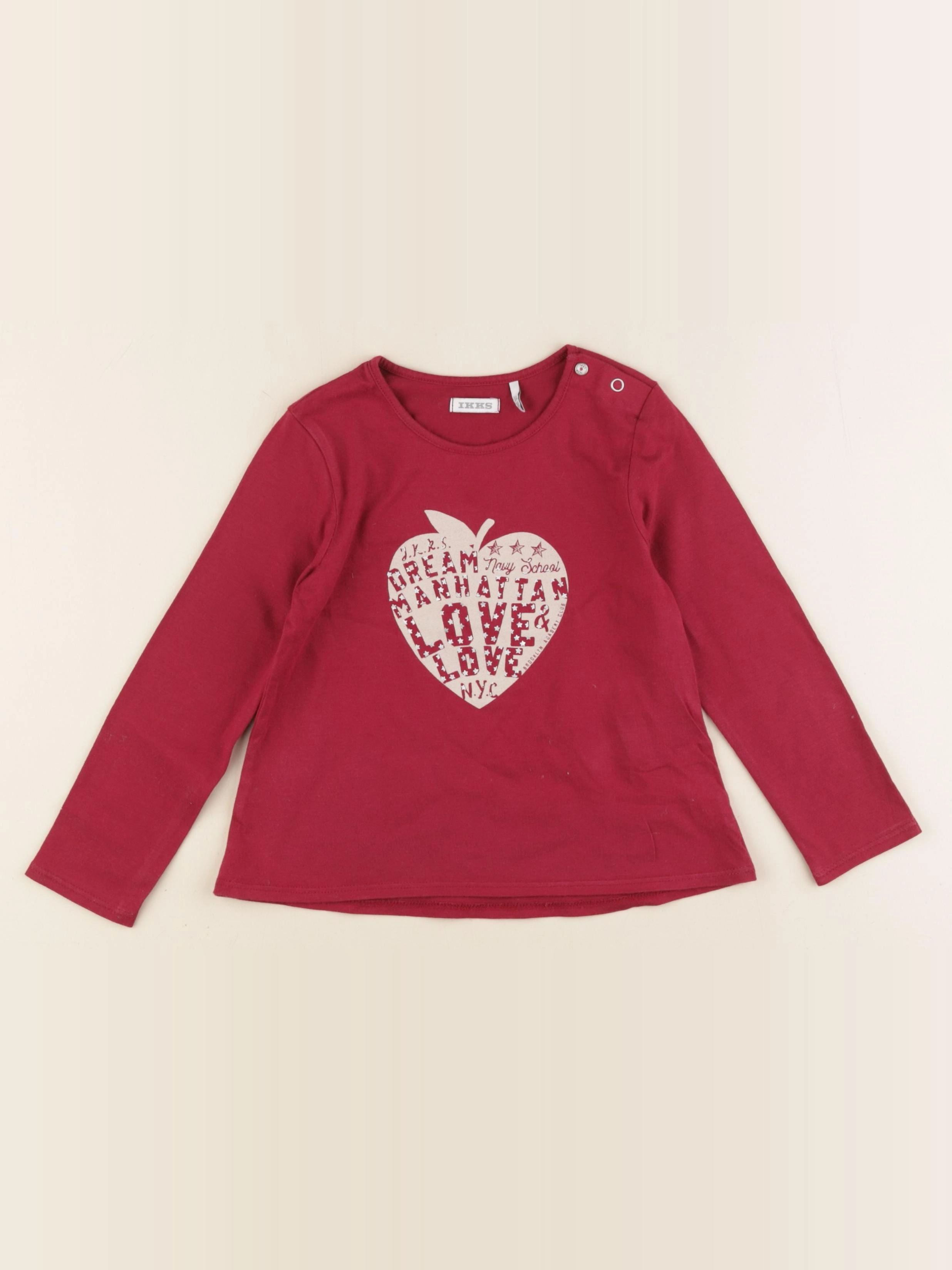 IKKS - tee-shirt rose - 3 ans