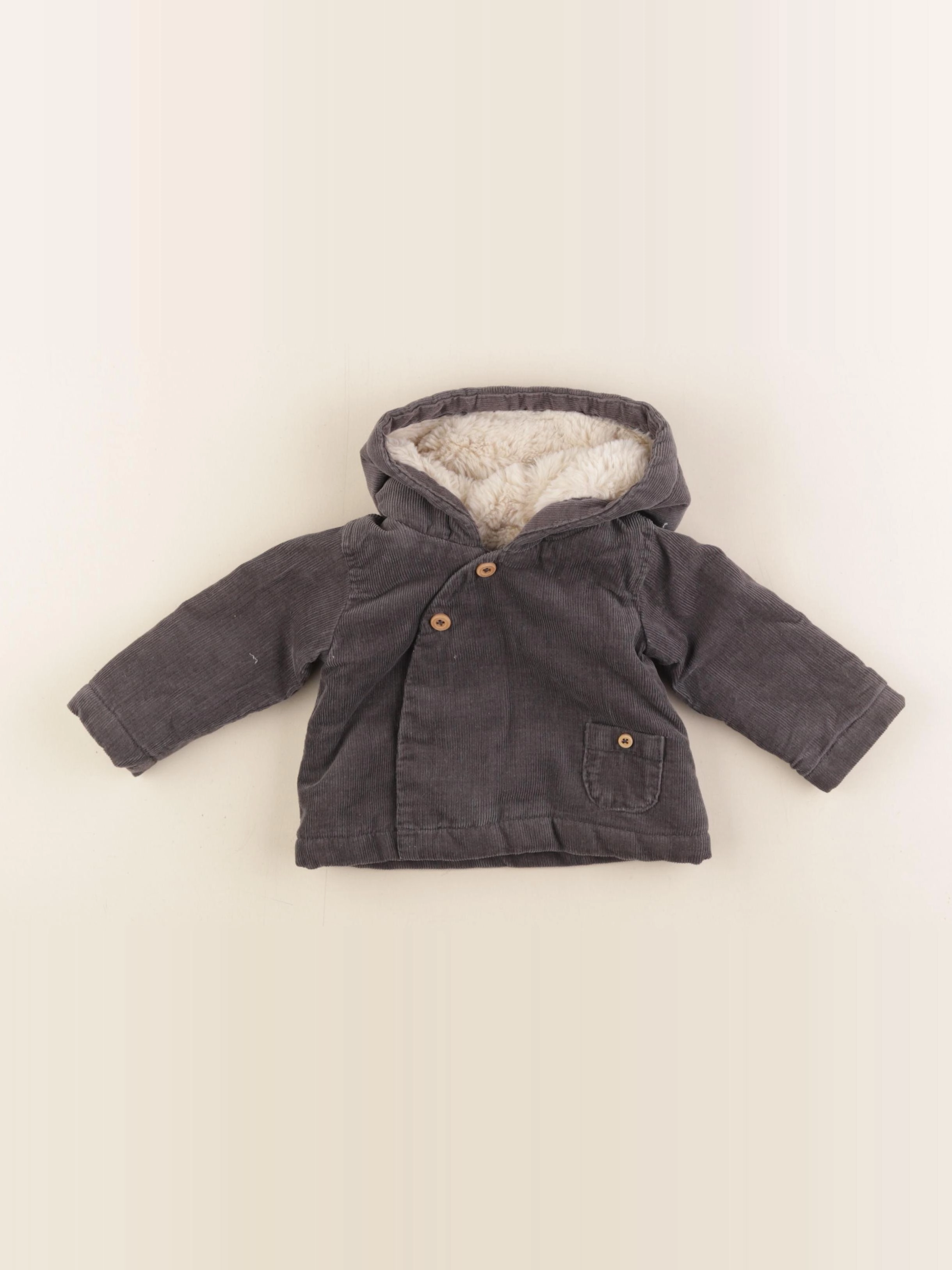 Zara - manteau gris - 1/3 mois