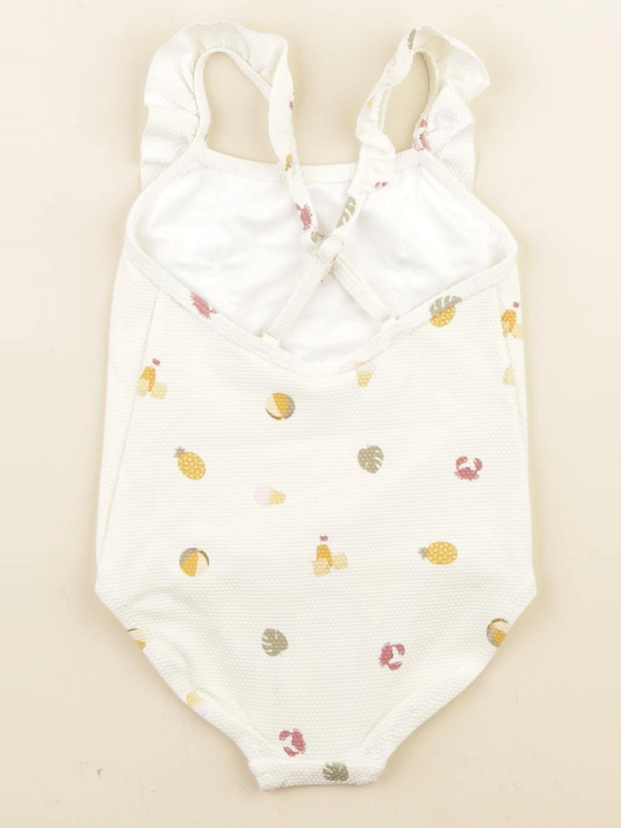 Zara - maillot de bain beige, jaune - 12/24 mois