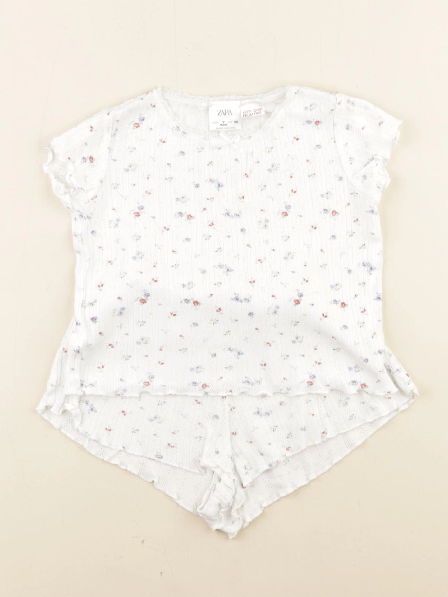 Zara - pyjama coton blanc - 2 ans