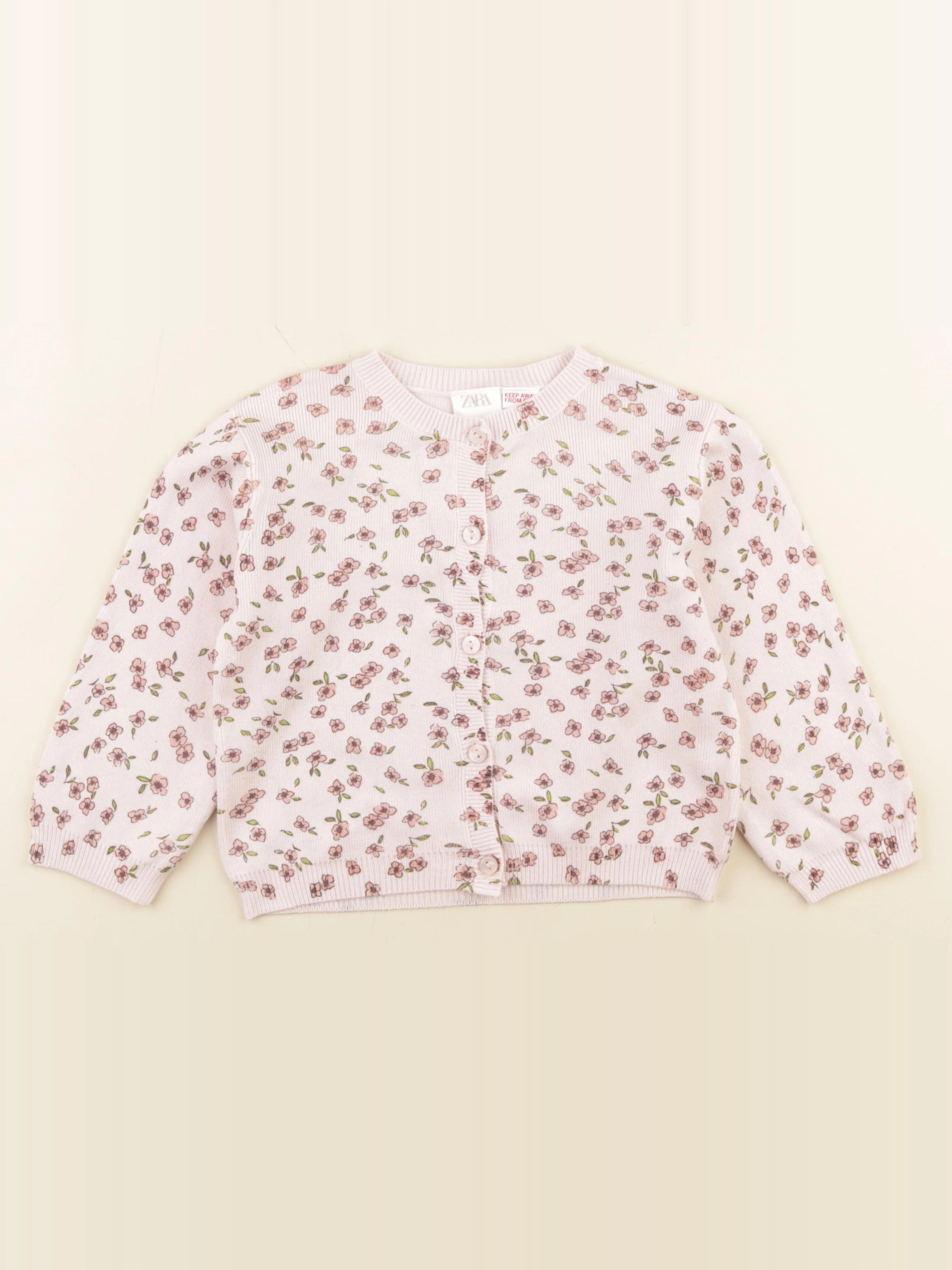 Zara - gilet rose - 2 ans