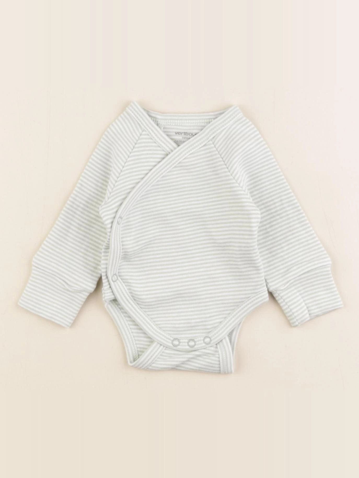 Vertbaudet - body vert - 0 mois