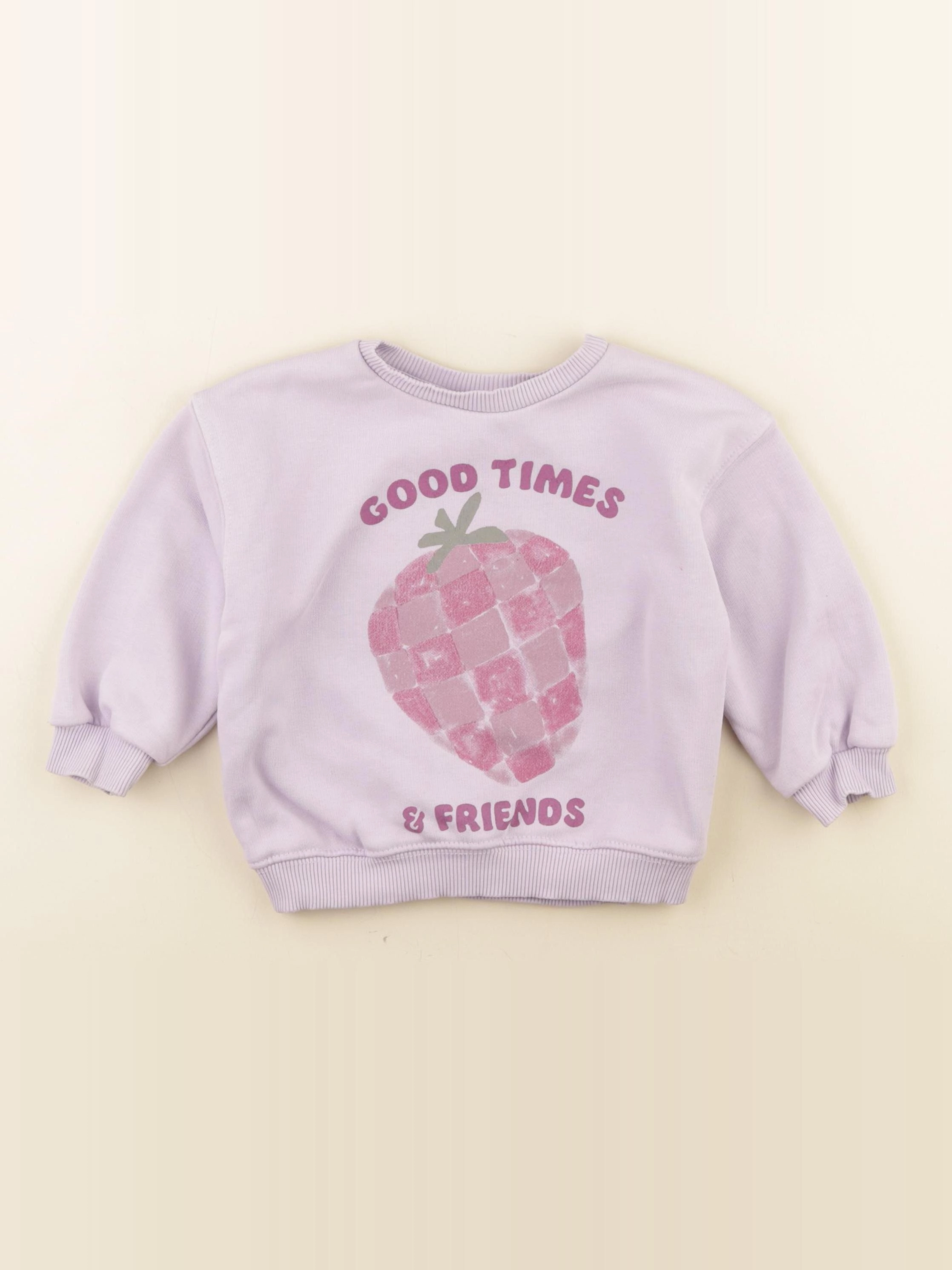 Zara - sweat violet - 18/24 mois