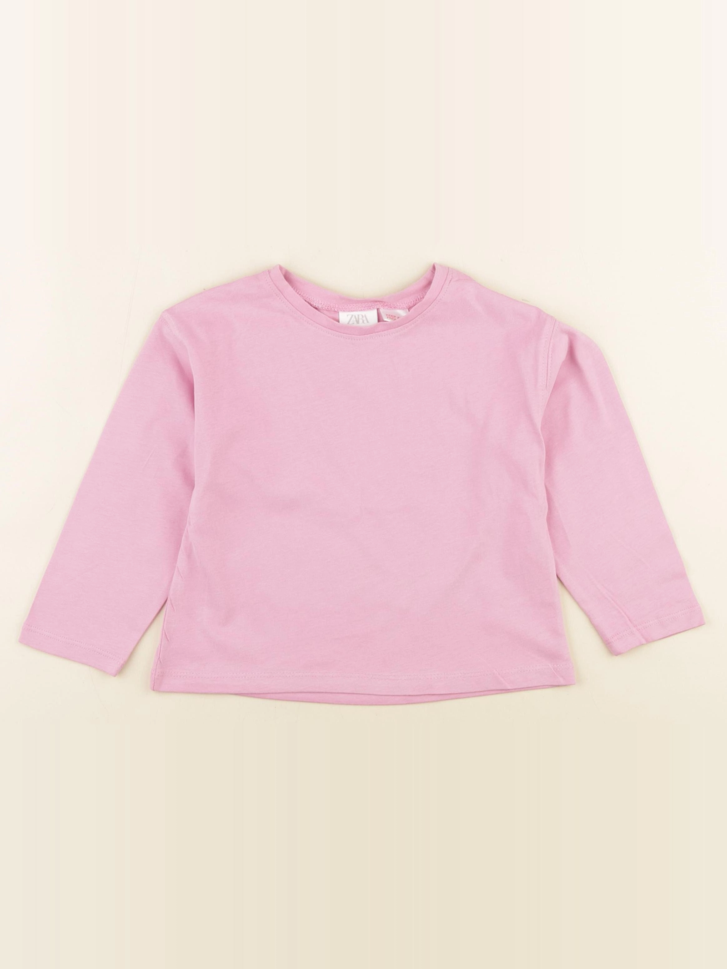 Zara - tee-shirt rose - 2 ans