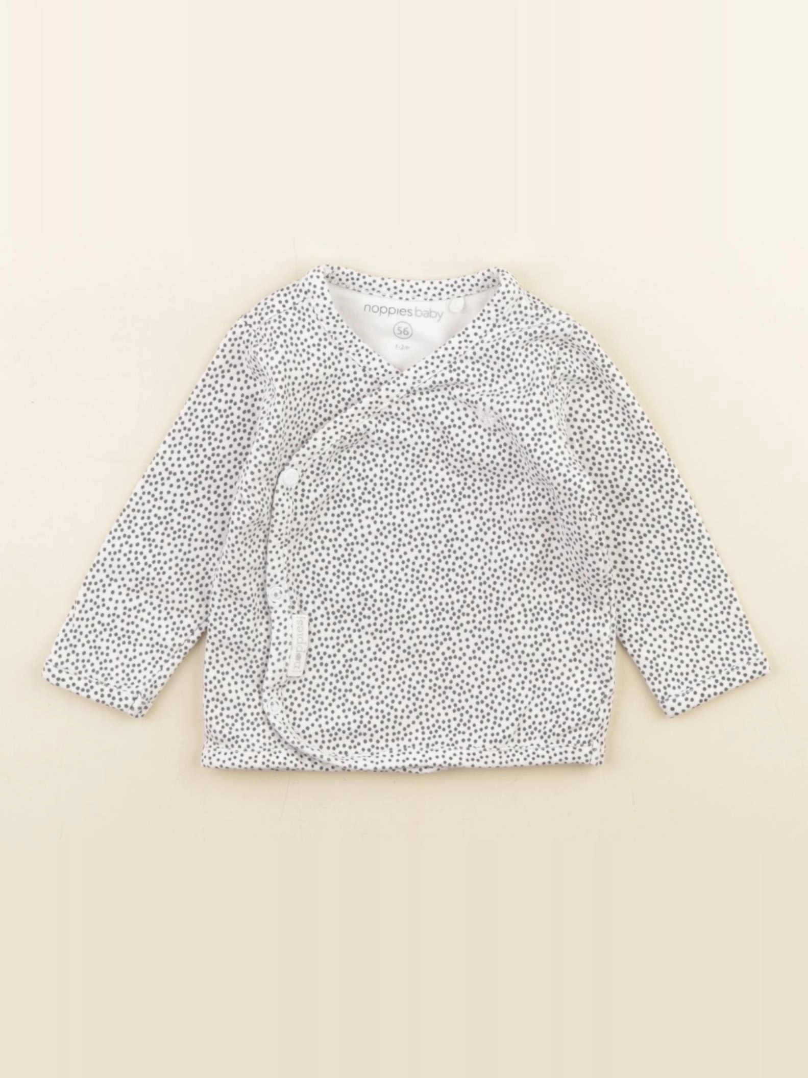 Noppies - tee-shirt blanc, noir - 1/2 mois