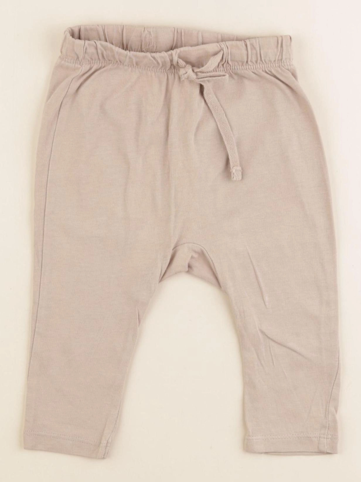 H&M - sarouel beige - 6/9 mois