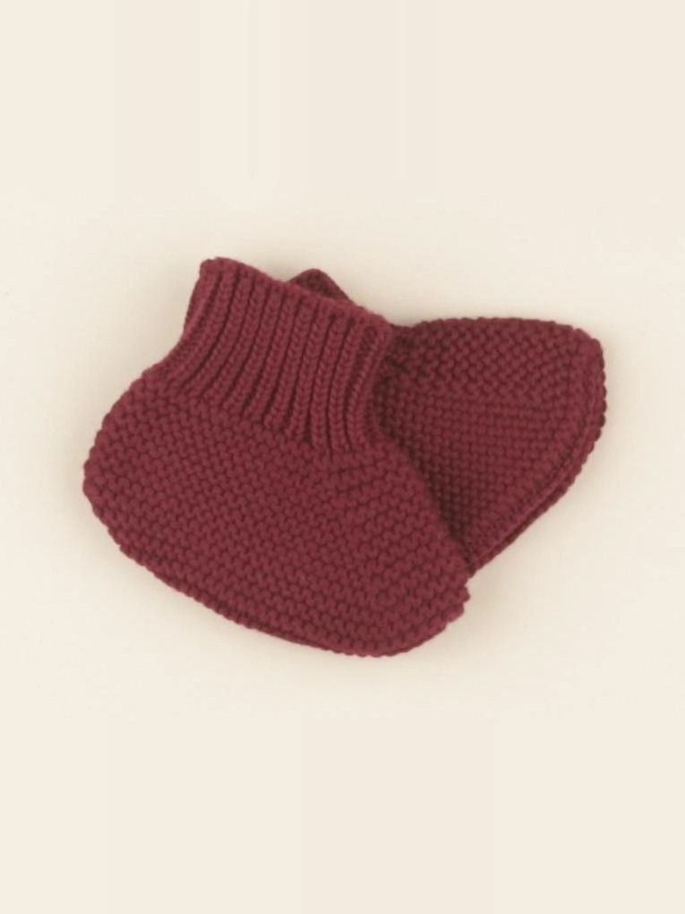 Lililotte - chaussons Eugène cassis - 6 - 9 mois