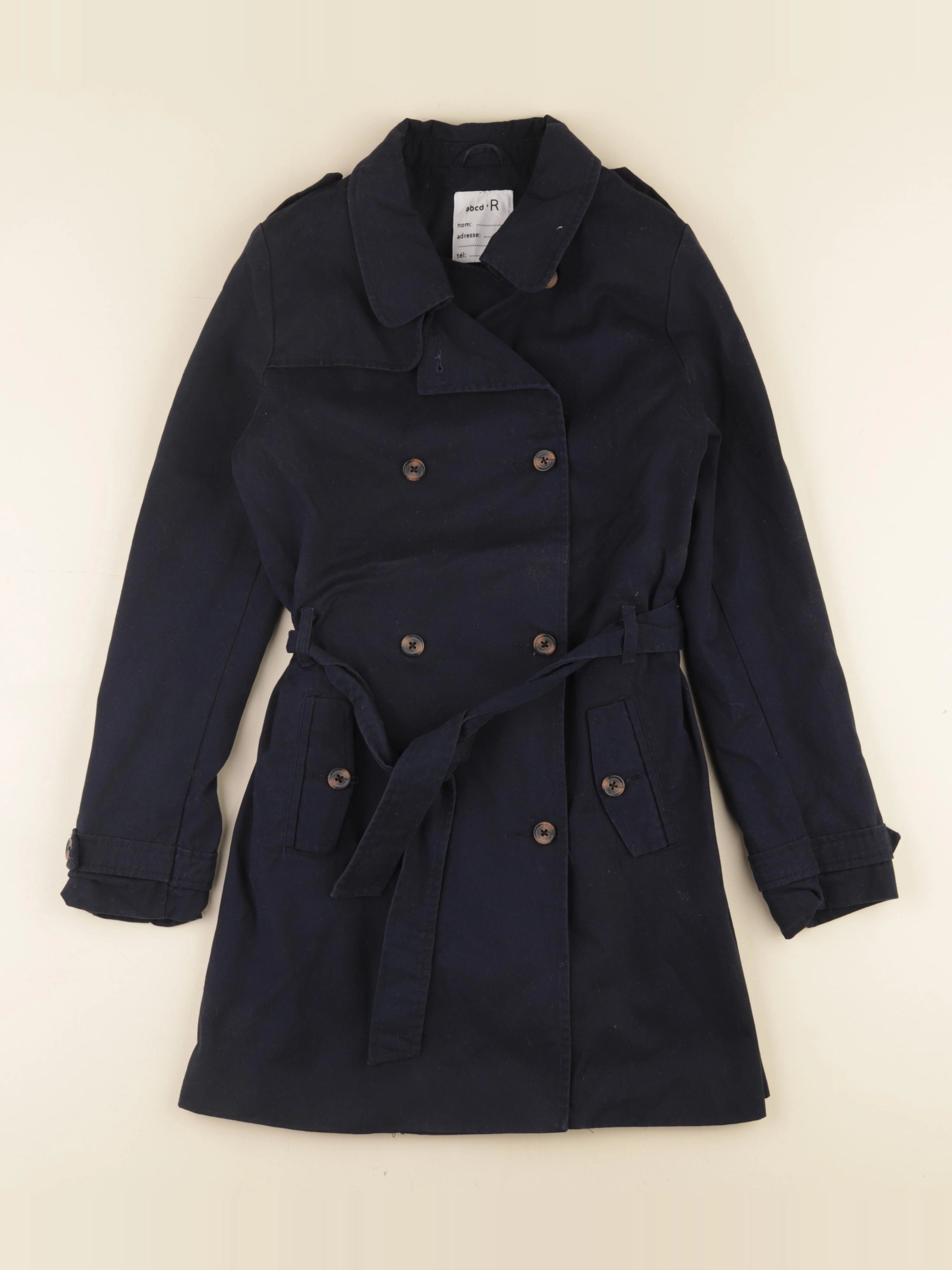 La Redoute - trench bleu - 12 ans