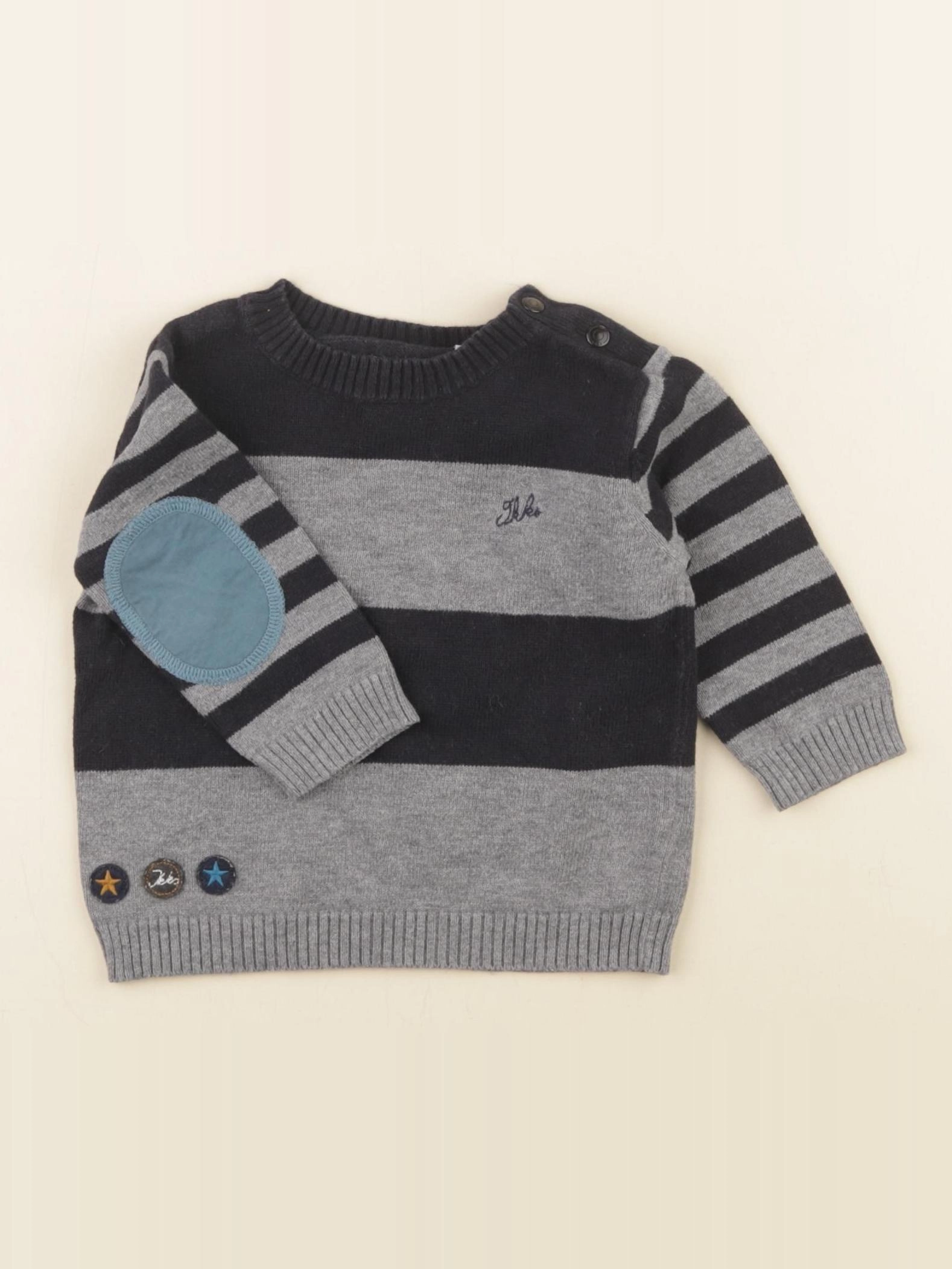 IKKS - pull gris - 6 mois