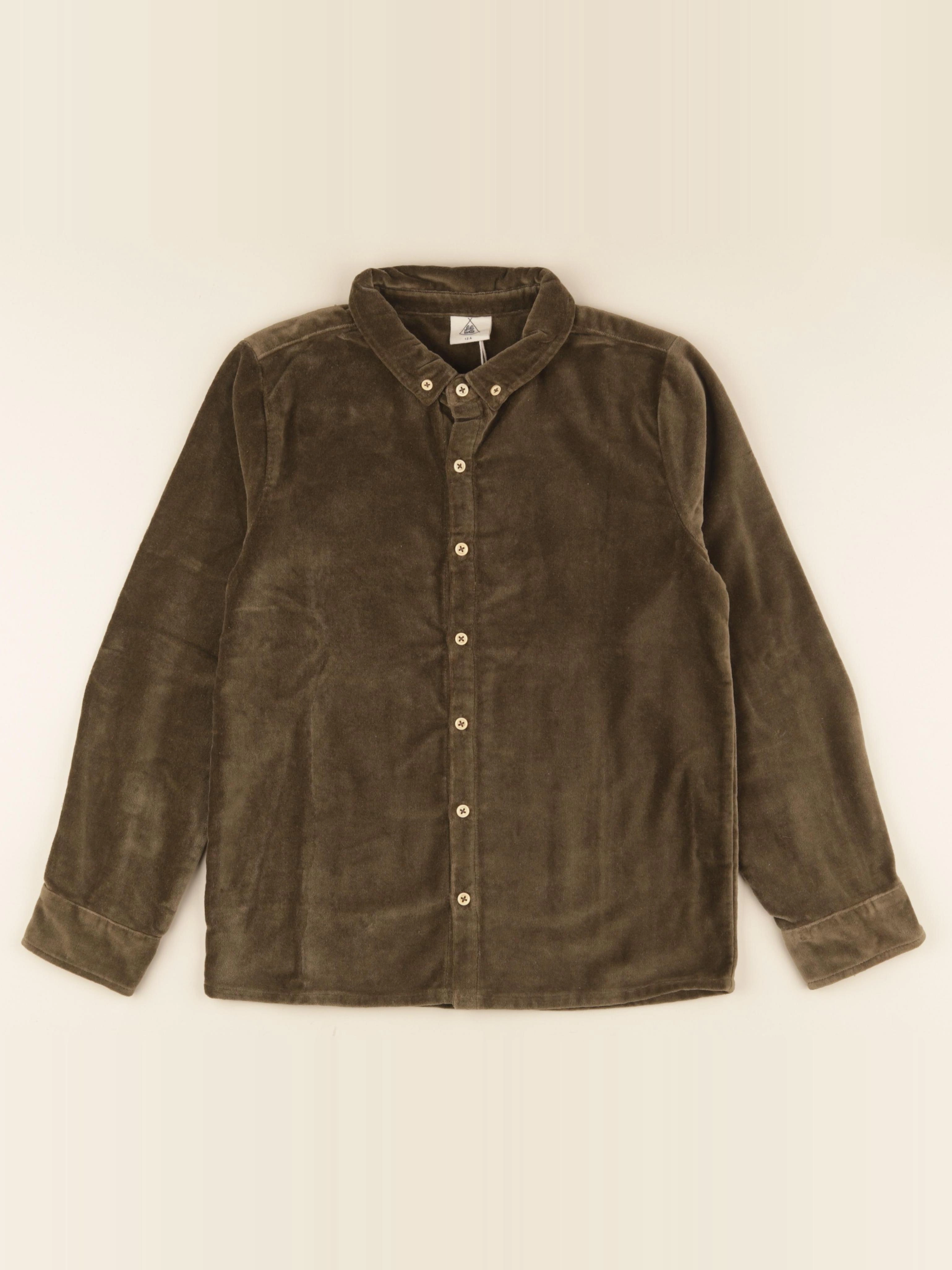 Lililotte - chemise Maxime vert kaki - 12 ans