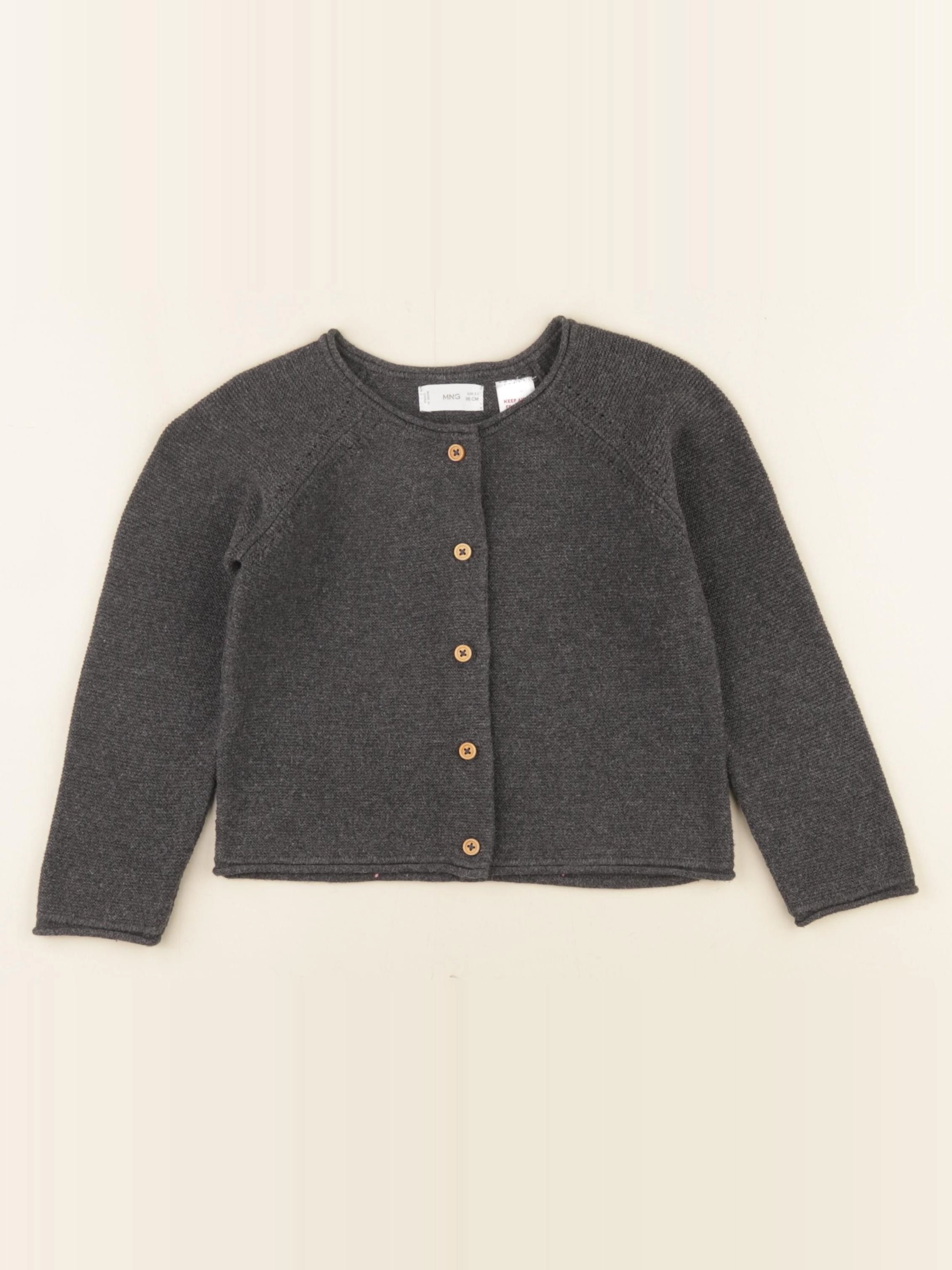 Mango - gilet gris - 2/3 ans