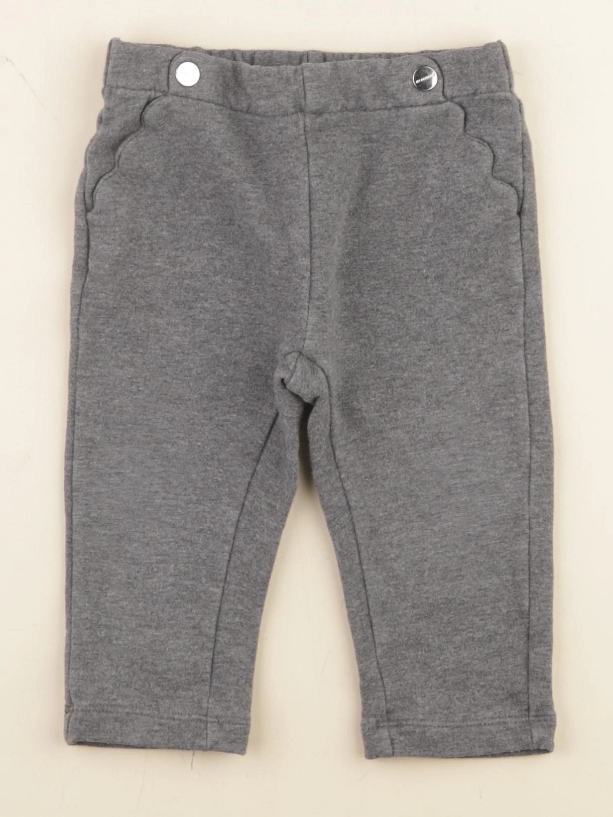 Jacadi - pantalon doublé gris - 12 mois