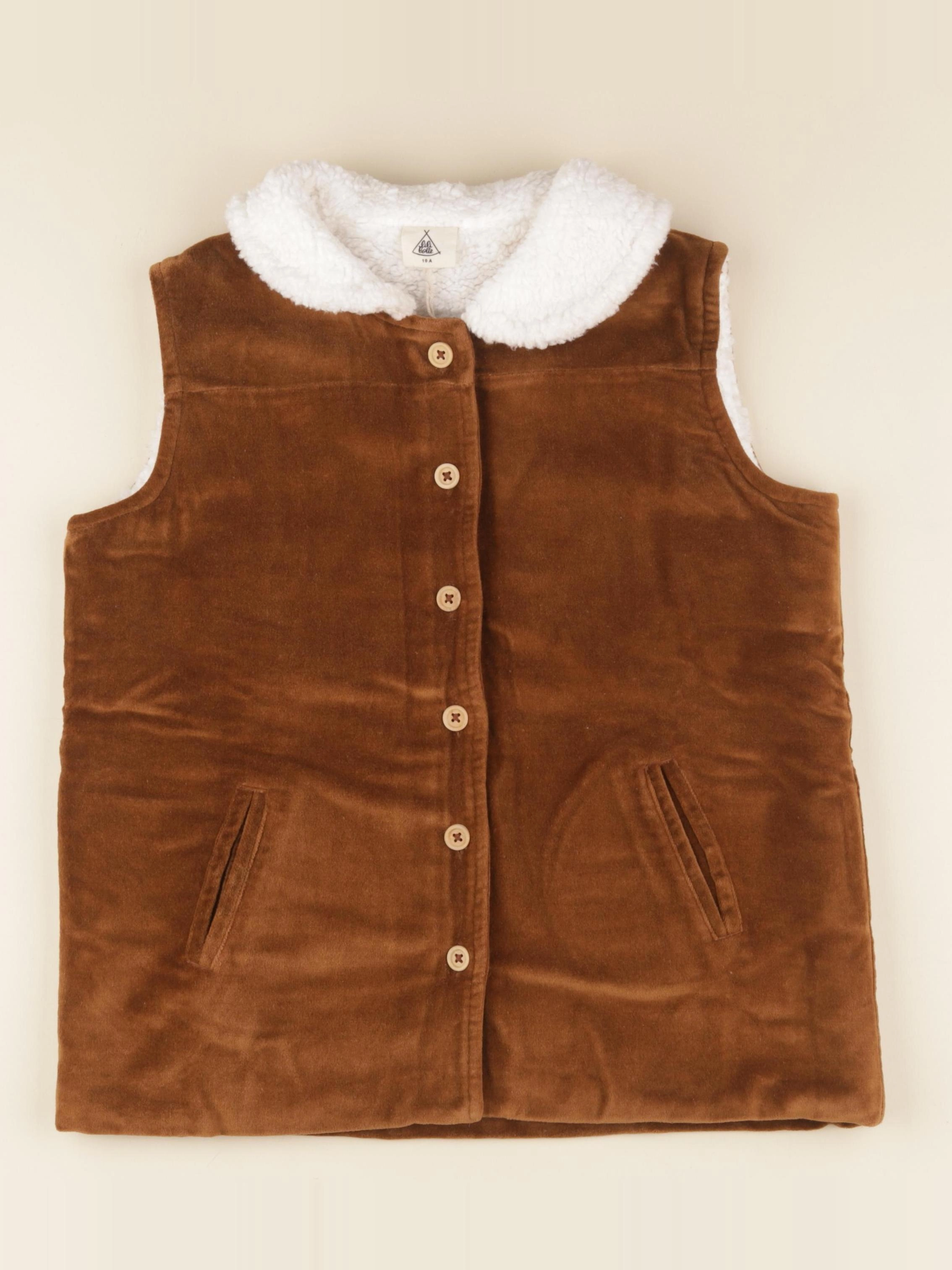 Lililotte - doudoune sans manches velours Joseph - 10 ans