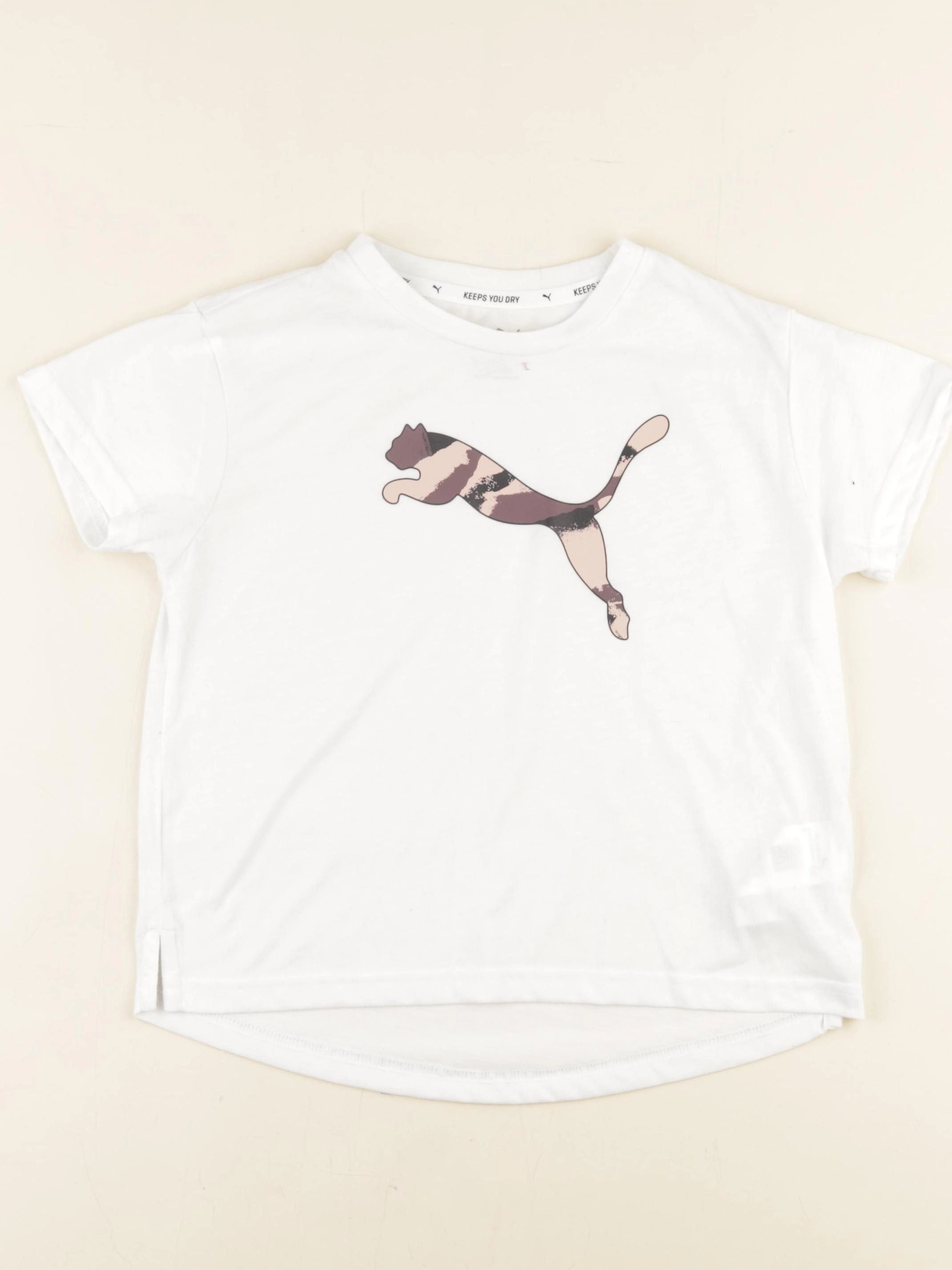 Puma - tee-shirt blanc - 9/10 ans