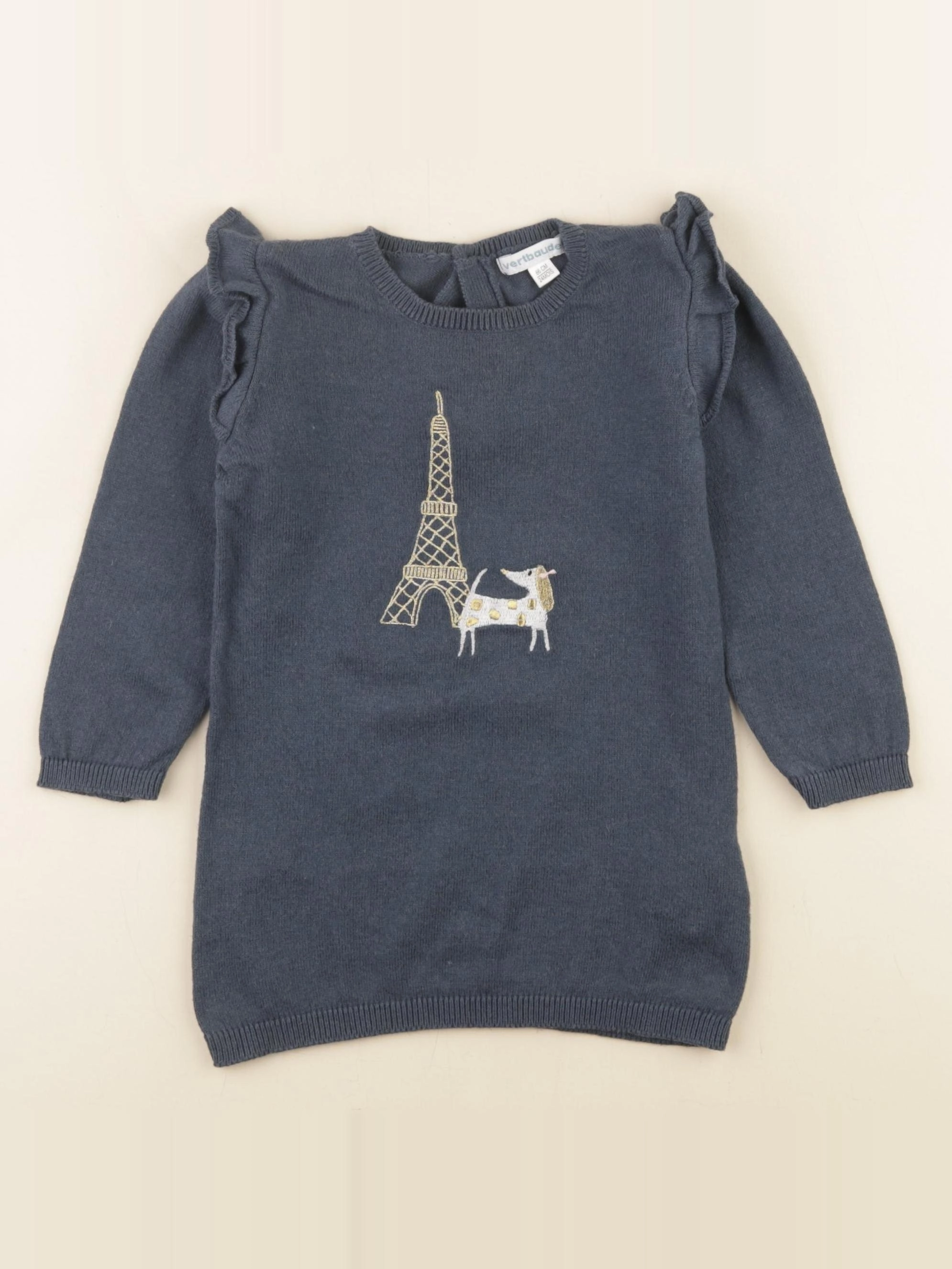 Vertbaudet - robe bleu - 24 mois