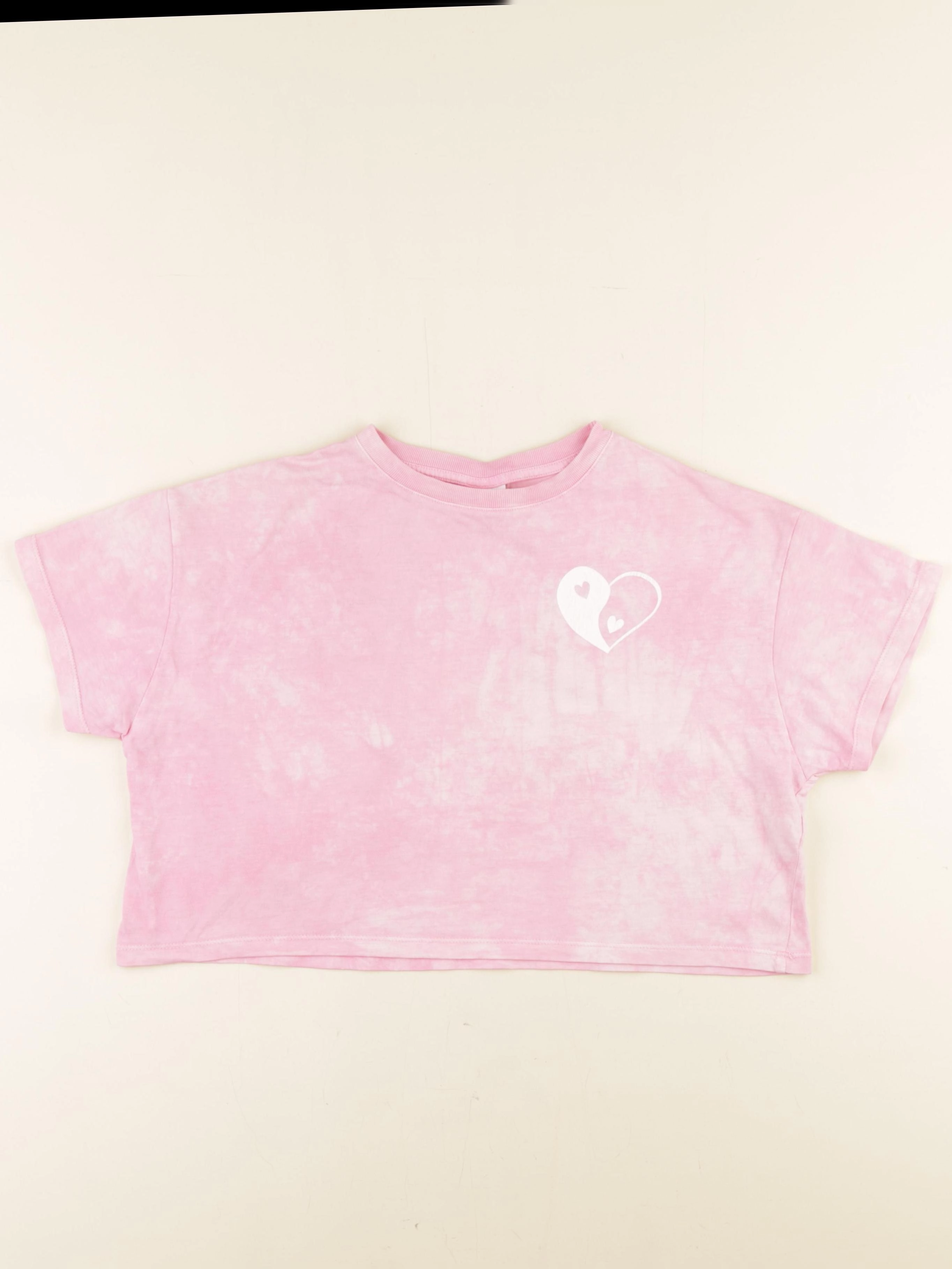 Zara - tee-shirt imprimé au dos rose - 9/10 ans