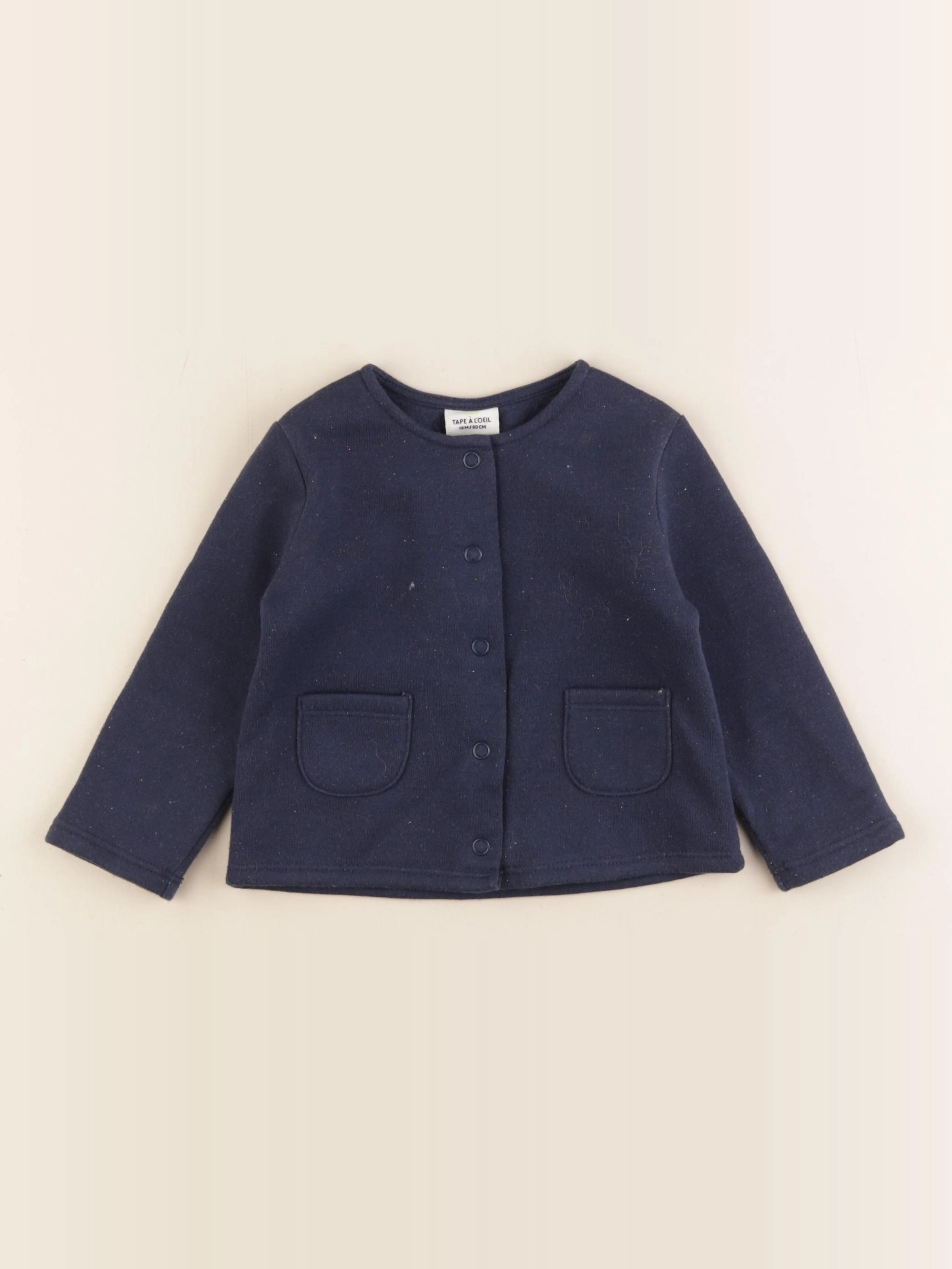 Tape à l'oeil - sweat bleu - 18 mois