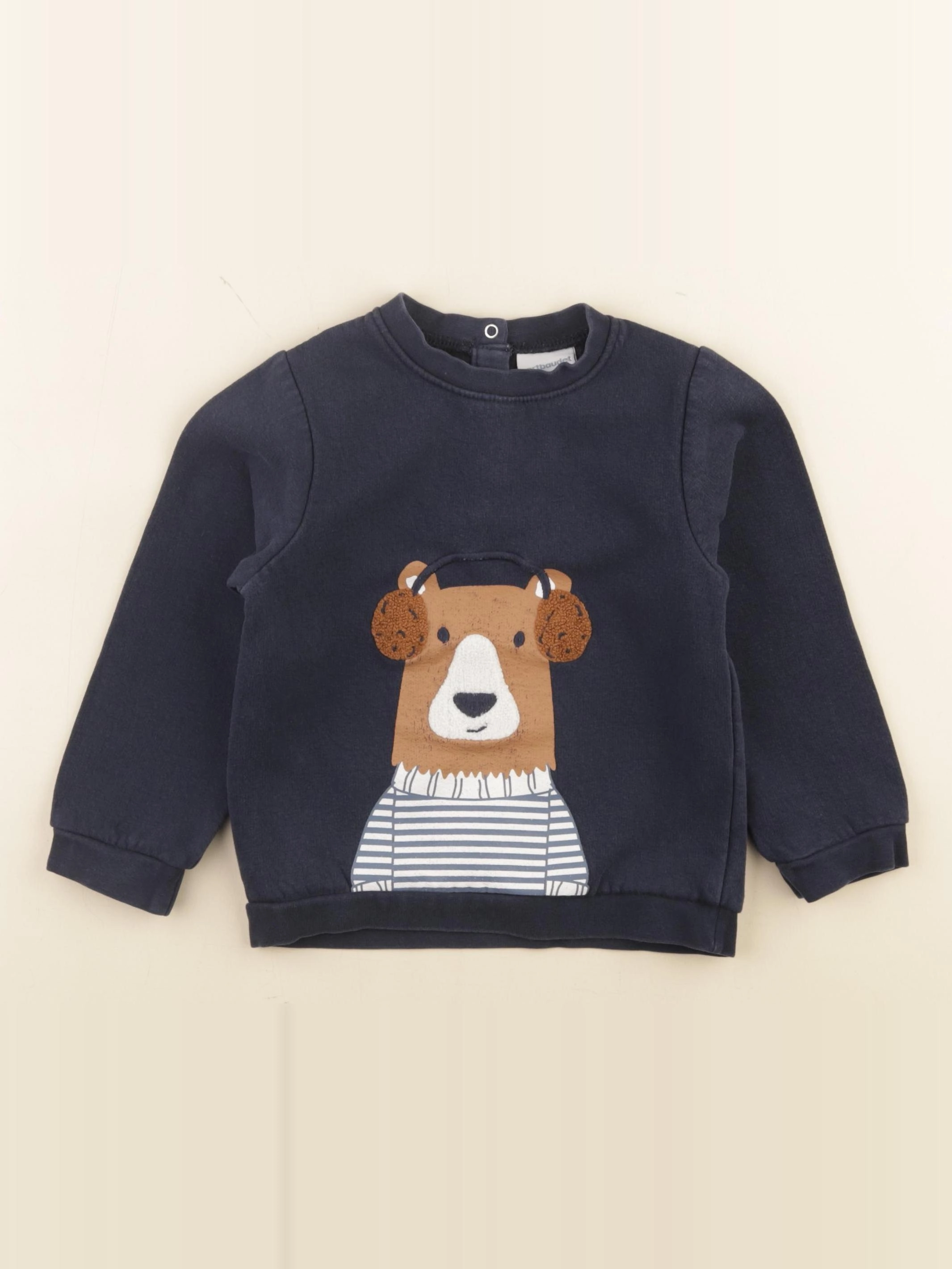 Vertbaudet - sweat bleu - 3 ans