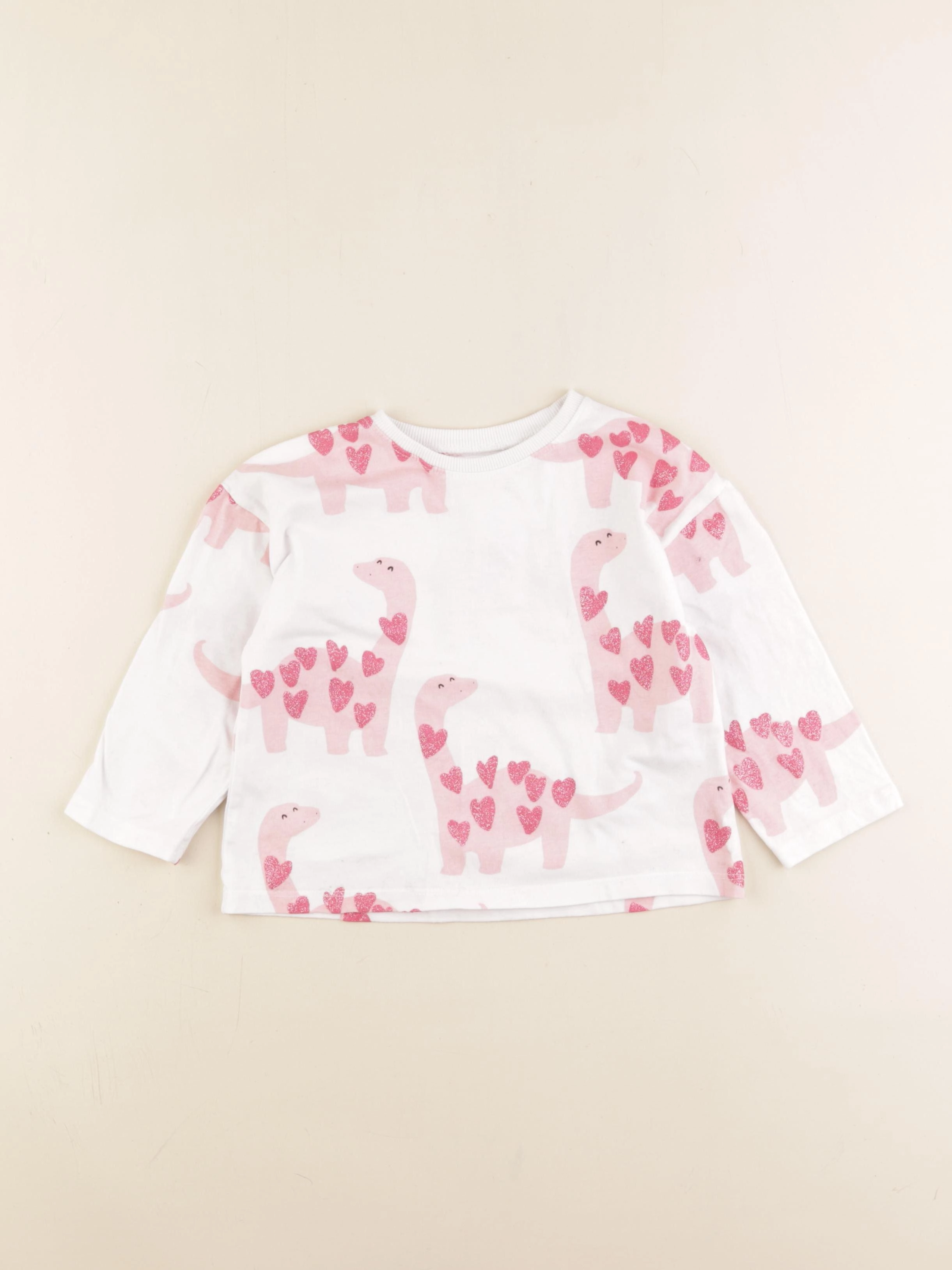 Zara - tee-shirt rose - 18/24 mois