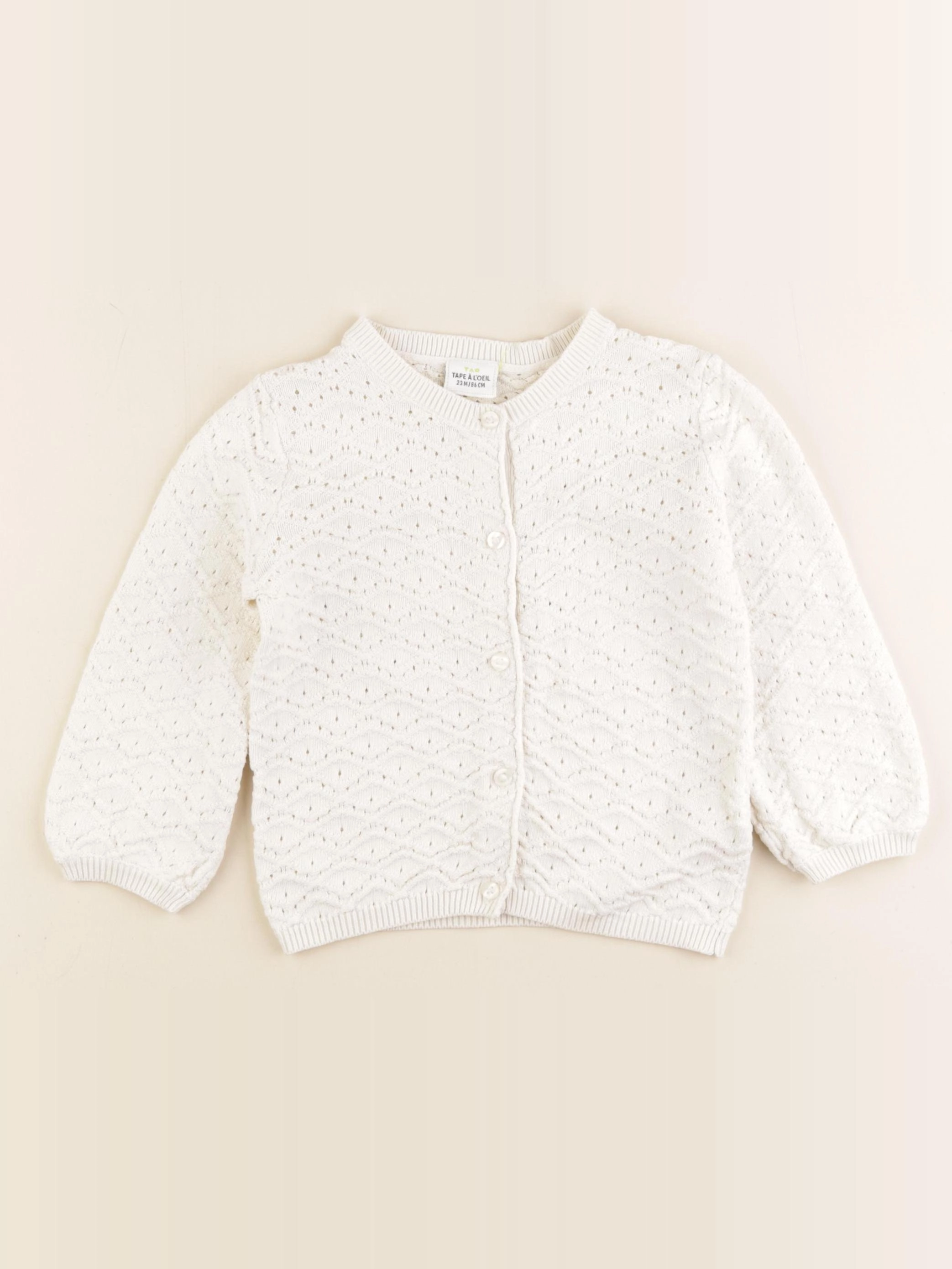 Tape à l'oeil - gilet beige - 24 mois