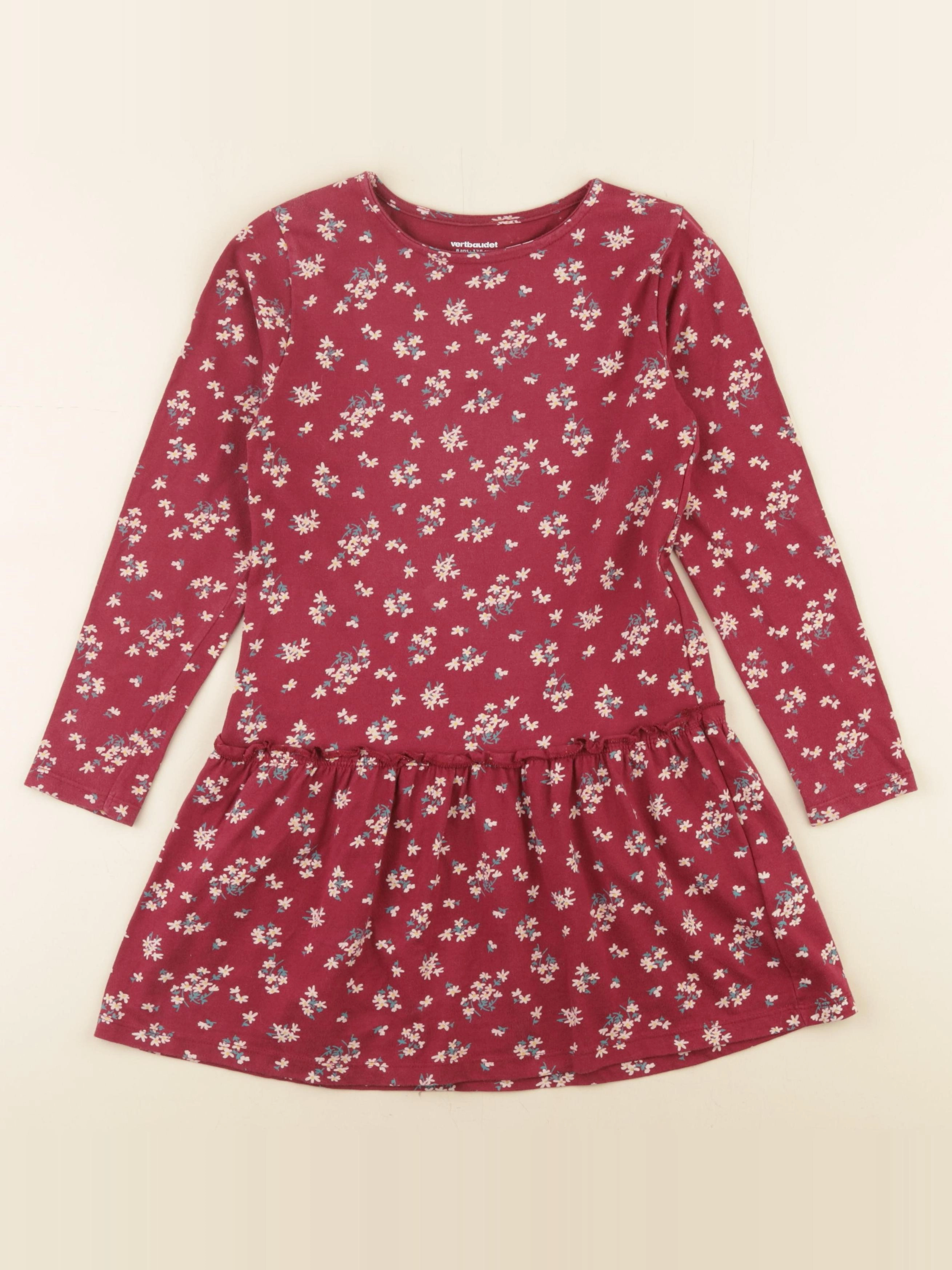 Vertbaudet - robe rouge - 8 ans