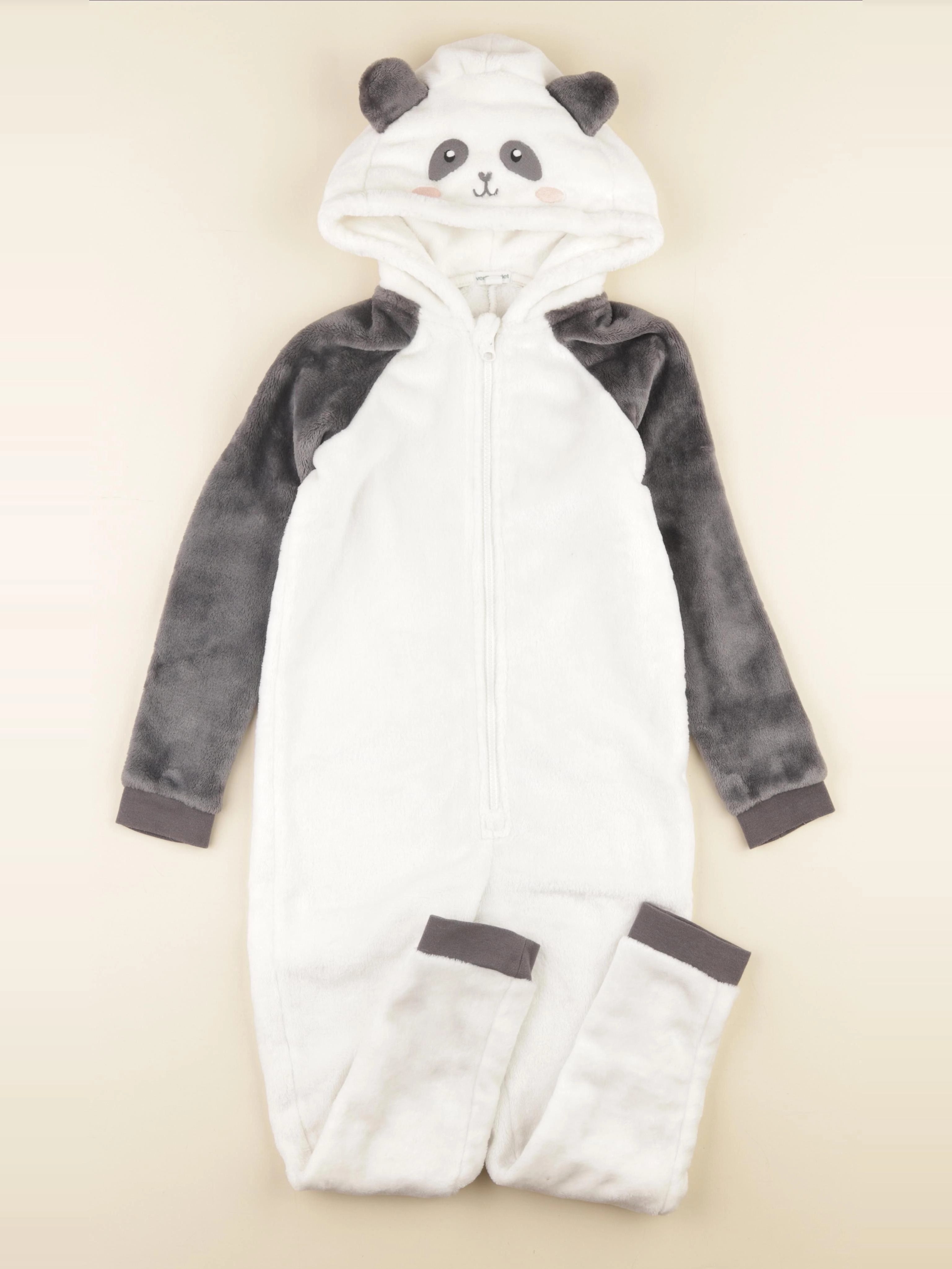 Vertbaudet - sur-pyjama blanc - 8 ans