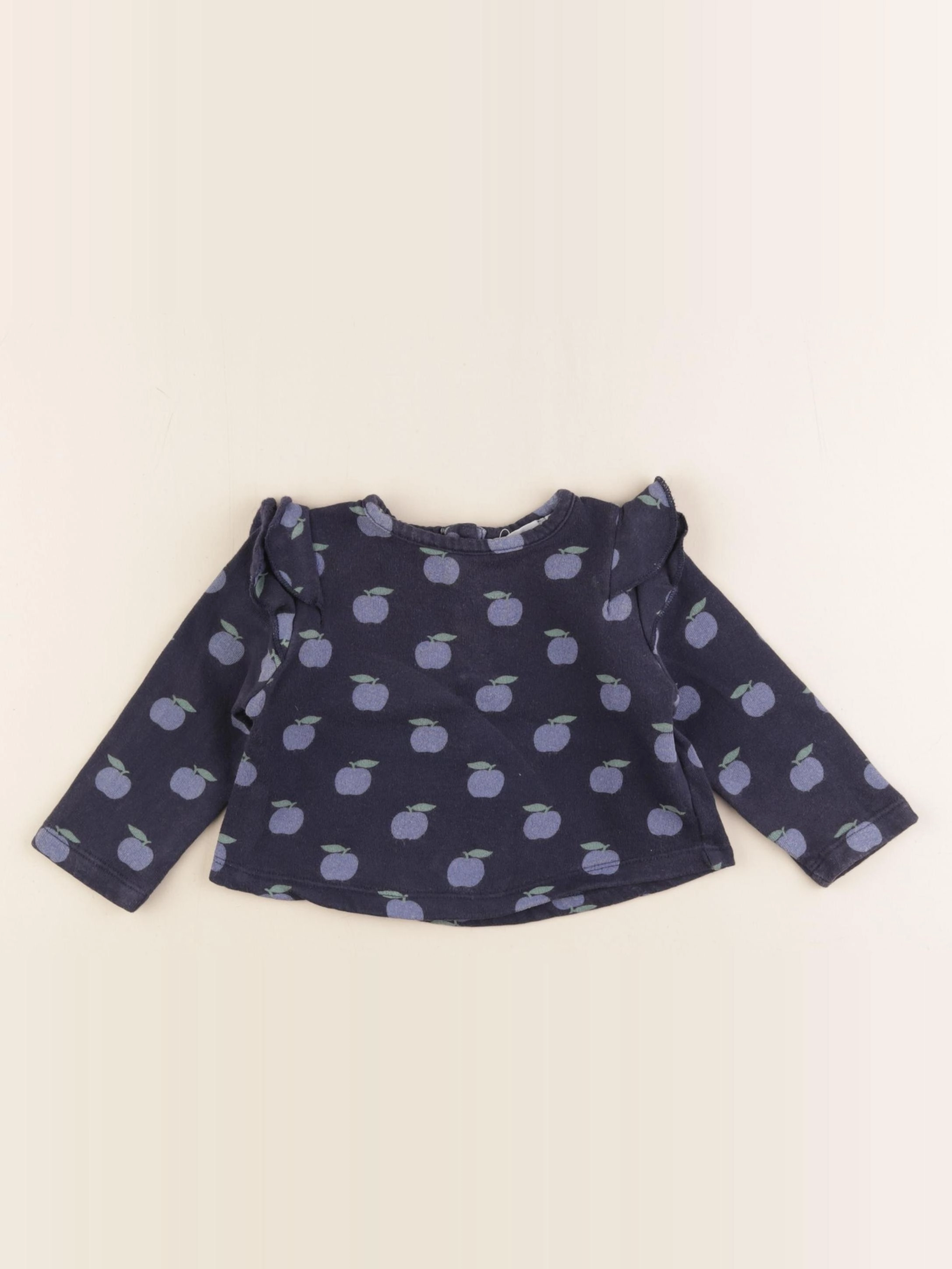 Boutchou - sweat bleu - 6 mois