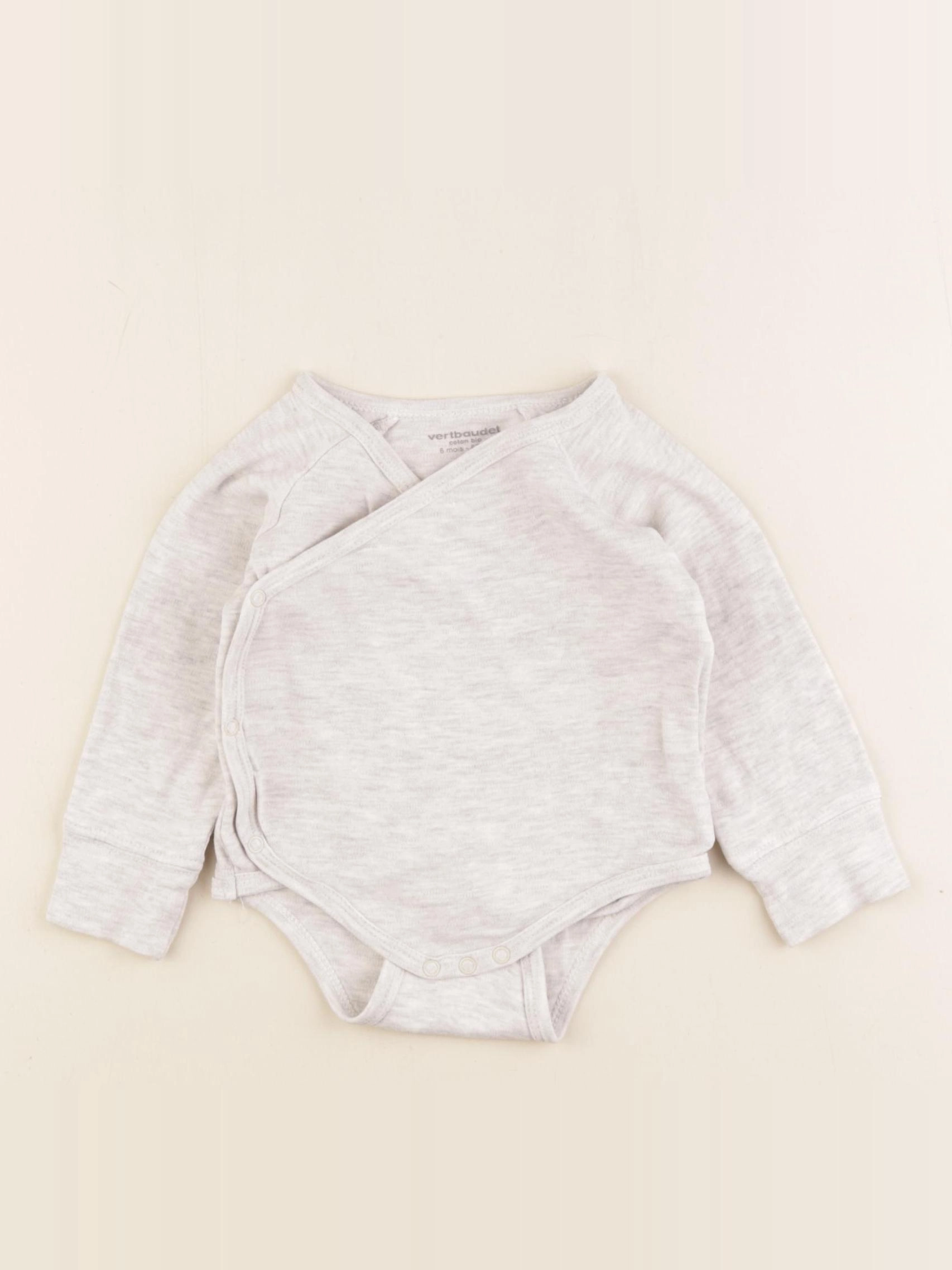 Vertbaudet - body beige - 6 mois
