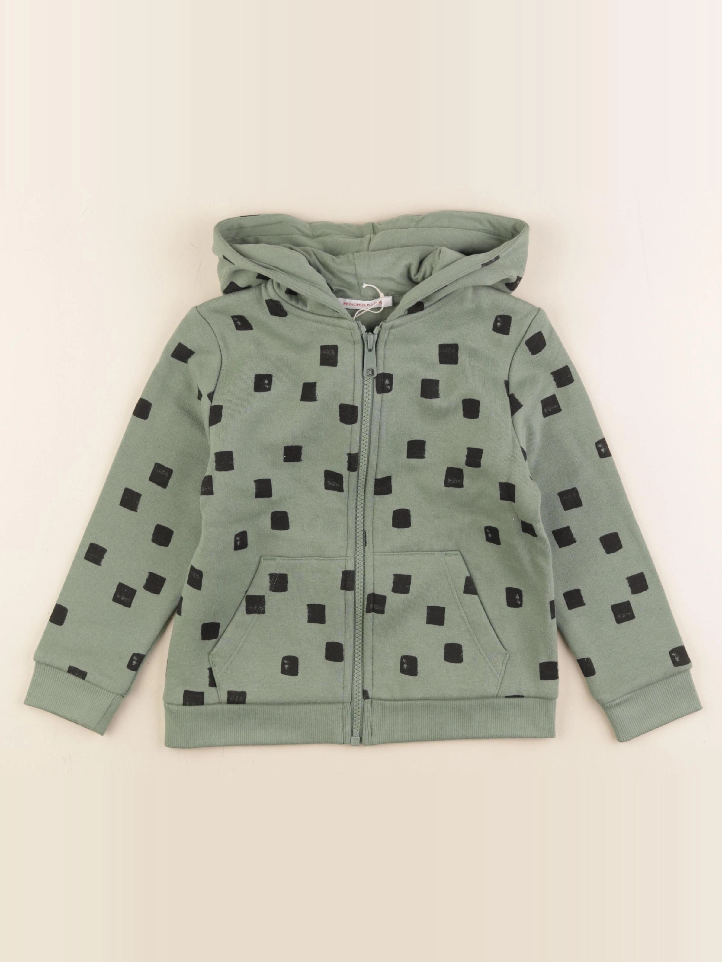 Monoprix - sweat vert - 4 ans