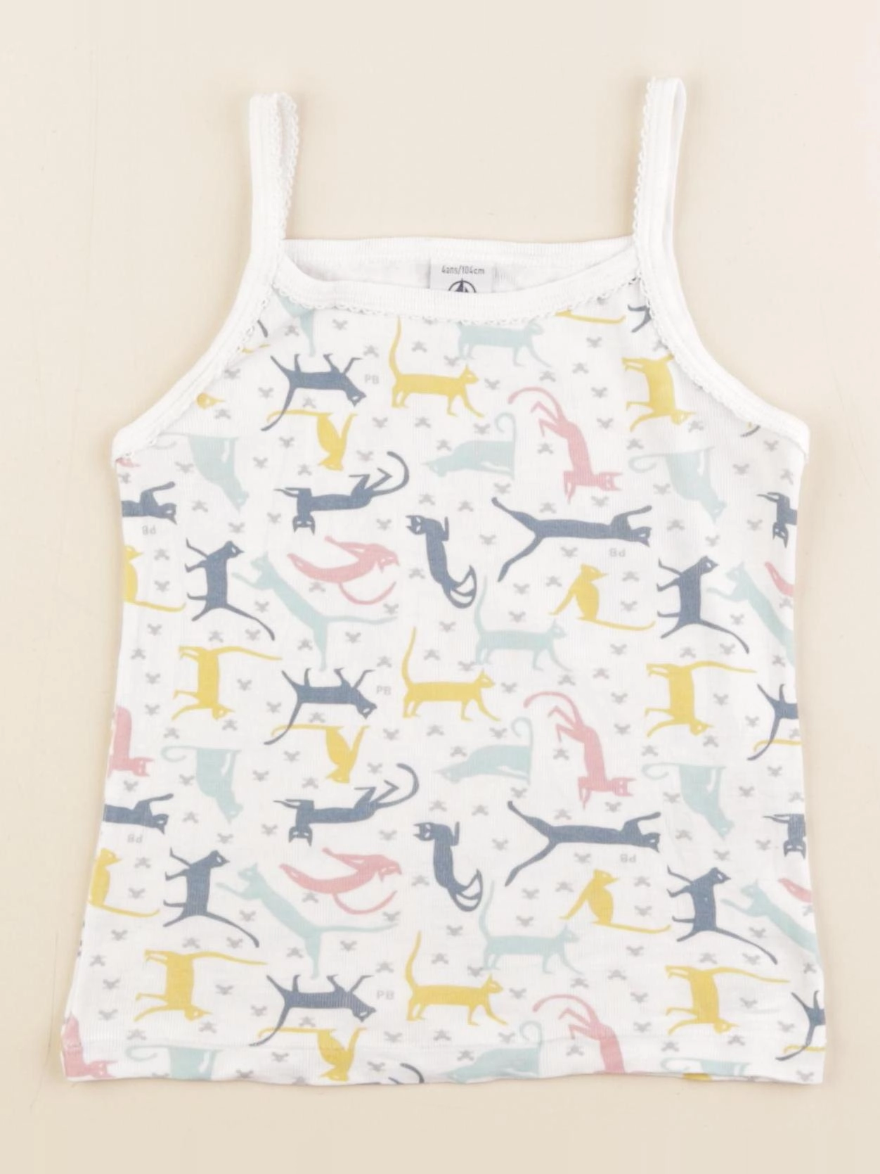 Petit Bateau - maillot de corps multicolore - 4 ans