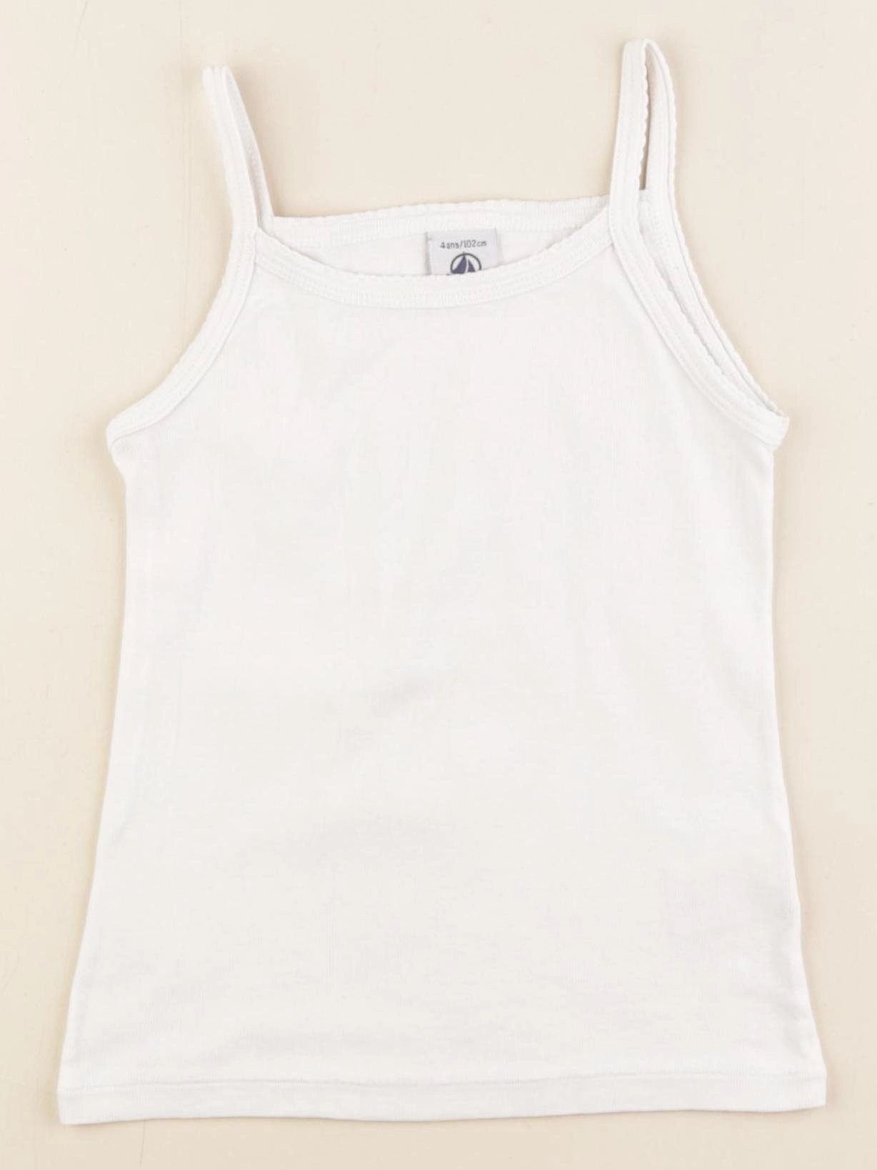 Petit Bateau - maillot de corps blanc - 4 ans
