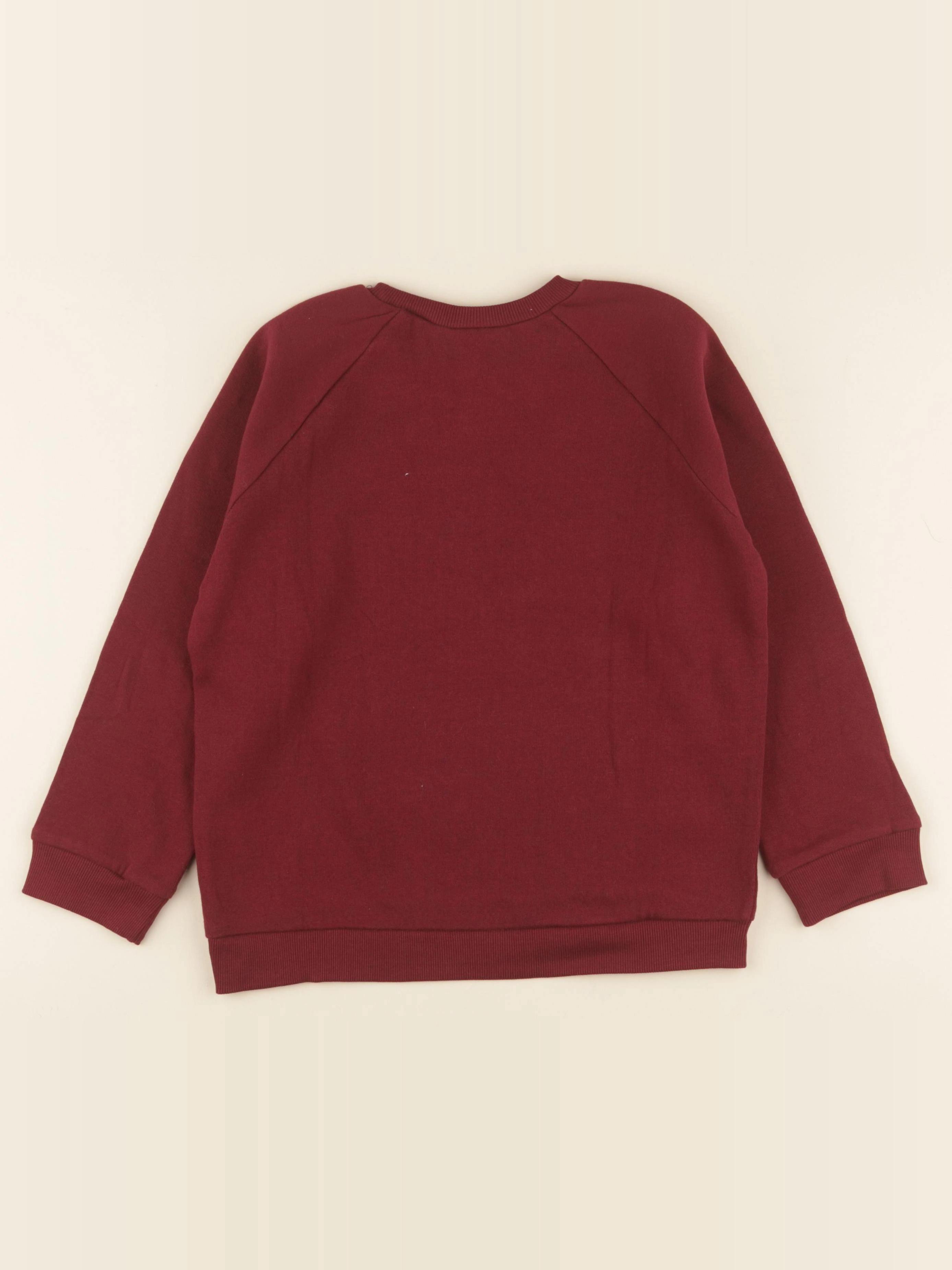 Lililotte - sweat Axel rouge bourgogne - 10 ans
