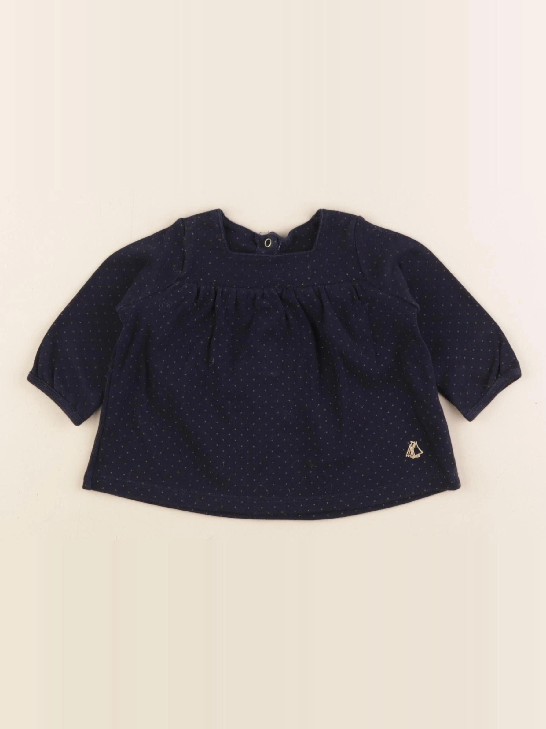 Petit Bateau - tee-shirt bleu - 3 mois