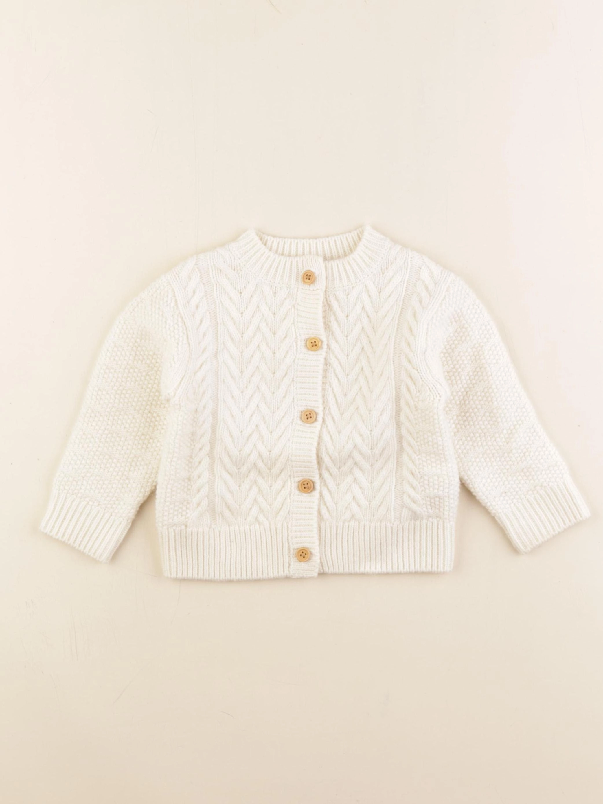 Cyrillus - gilet beige - 12 mois