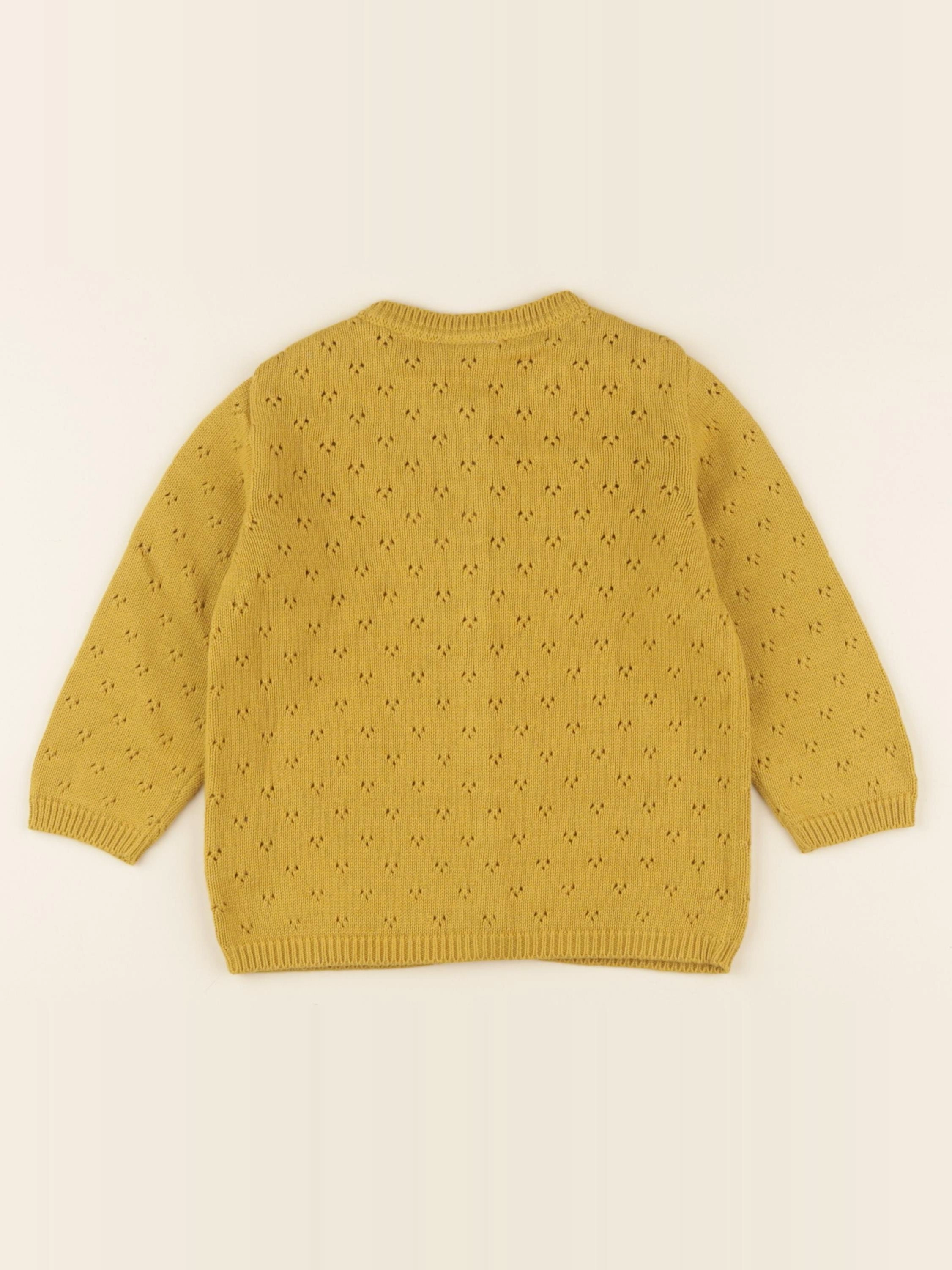 Lililotte - gilet Victoire pesto - 9/12 mois