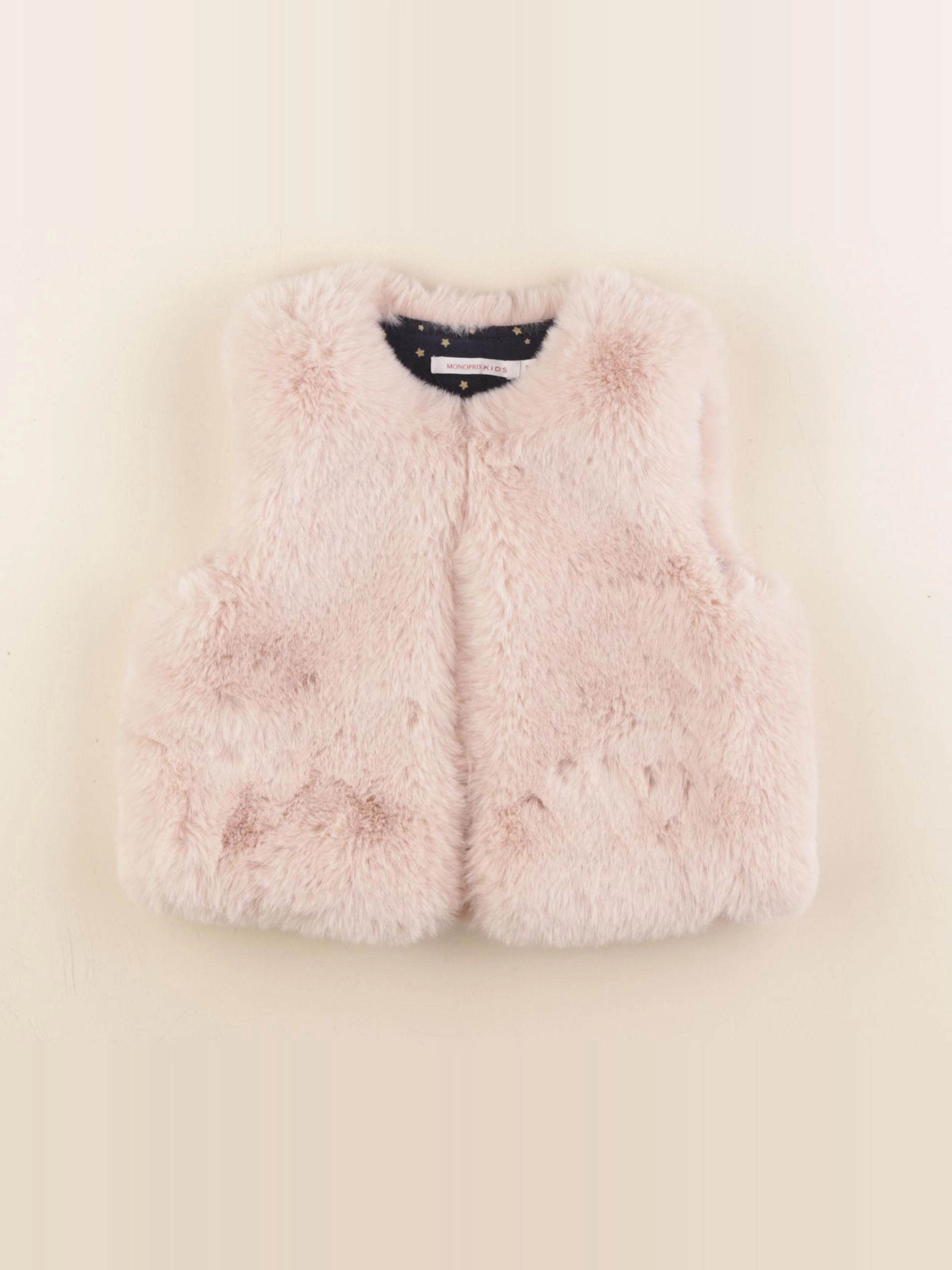 Monoprix - gilet rose - 5 ans