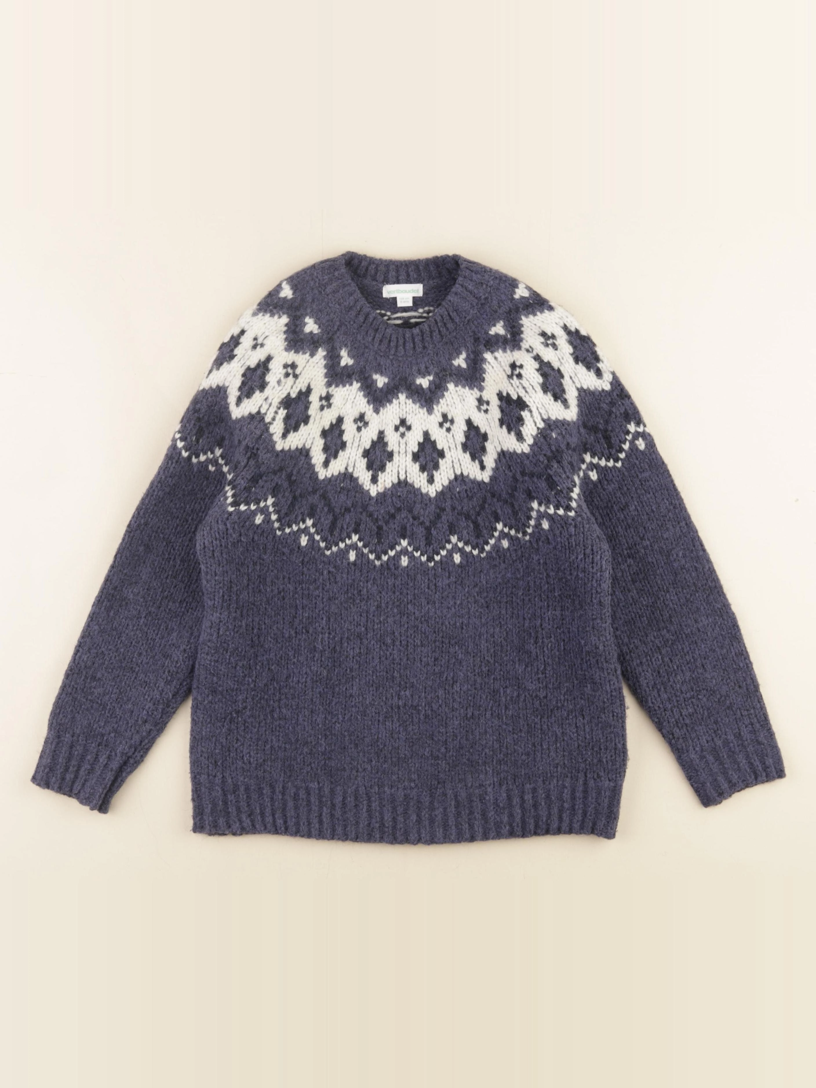 Vertbaudet - pull bleu - 8 ans