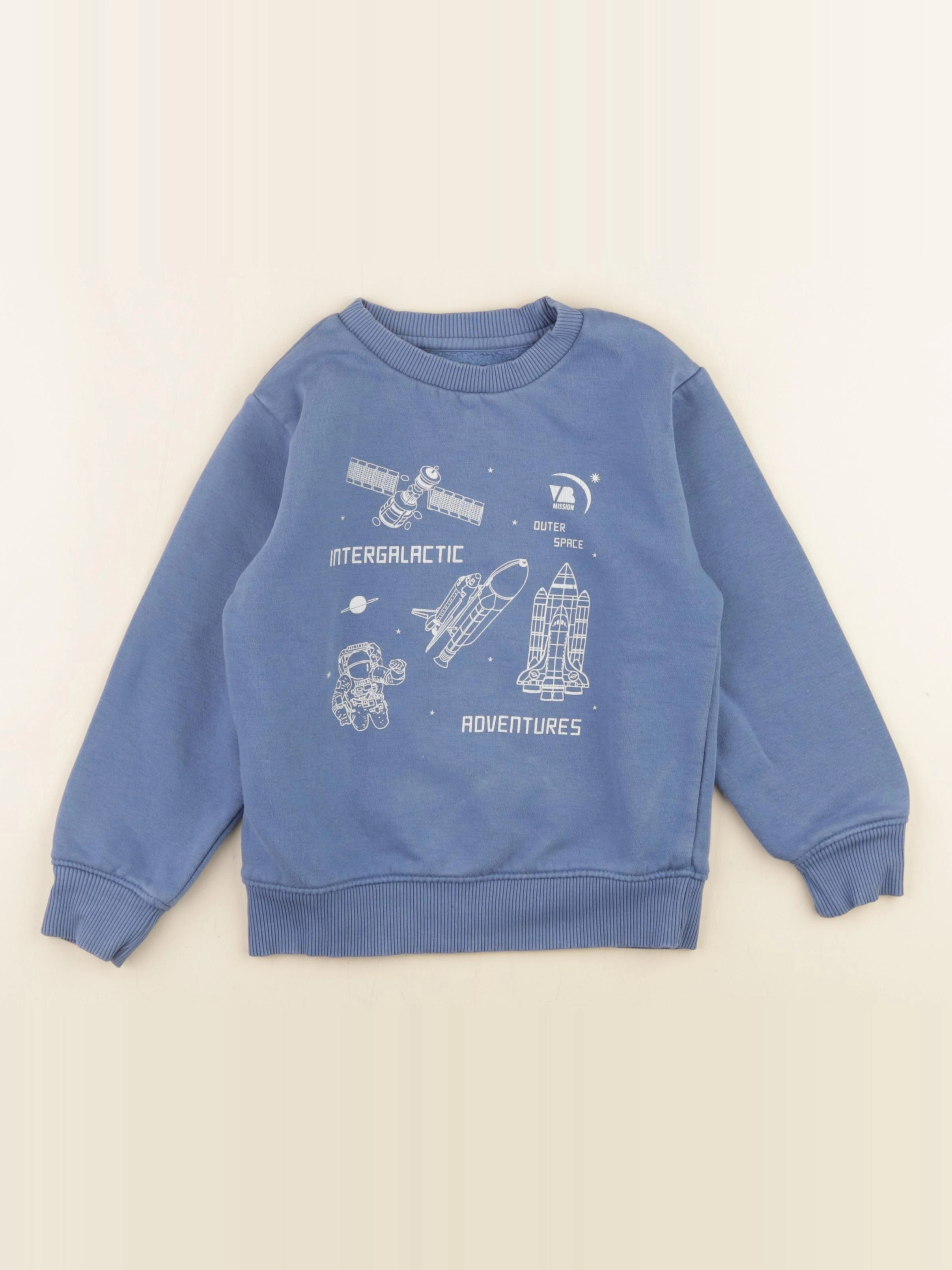 Vertbaudet - sweat bleu - 6 ans
