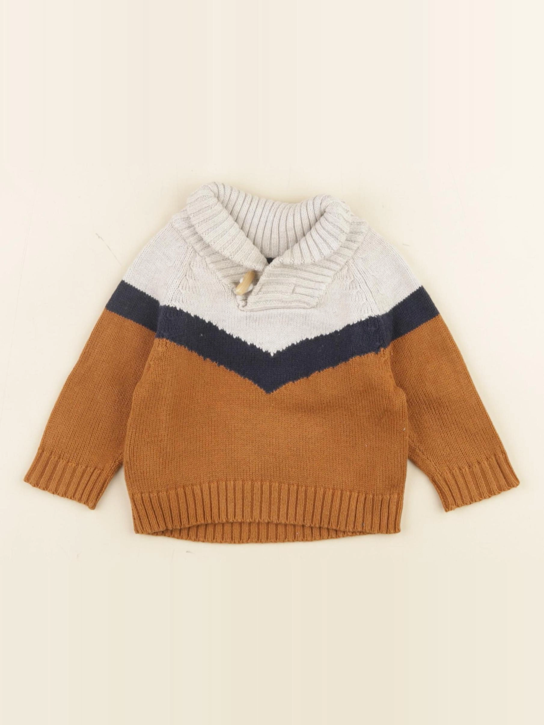 Tape à l'oeil - pull marron - 3 mois