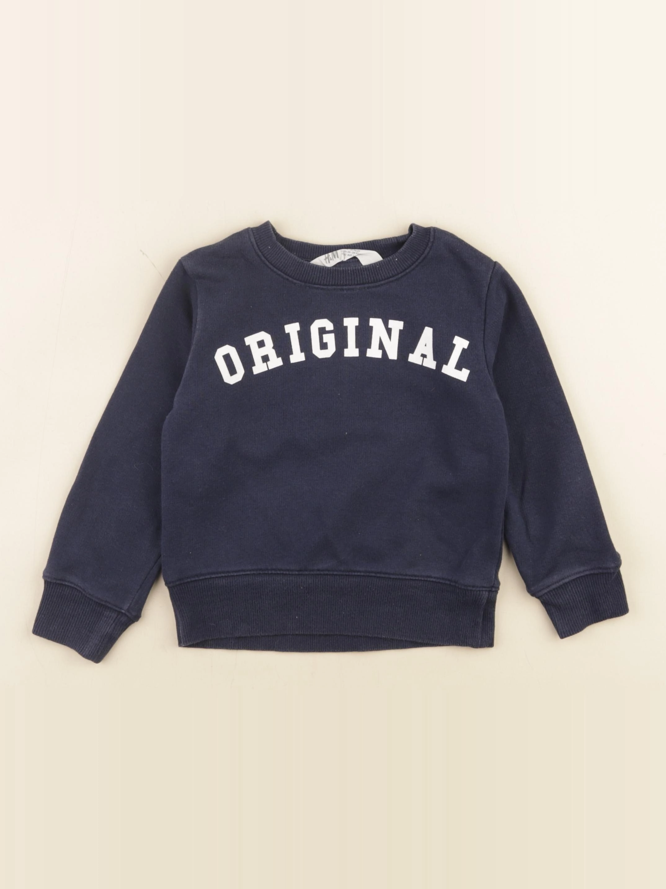 H&M - sweat bleu - 18/24 mois