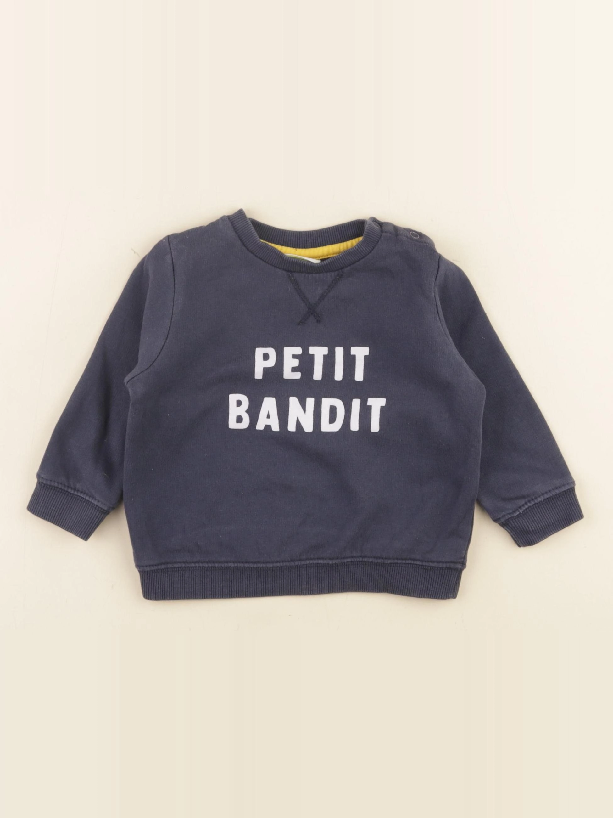 Tape à l'oeil - sweat bleu - 6 mois