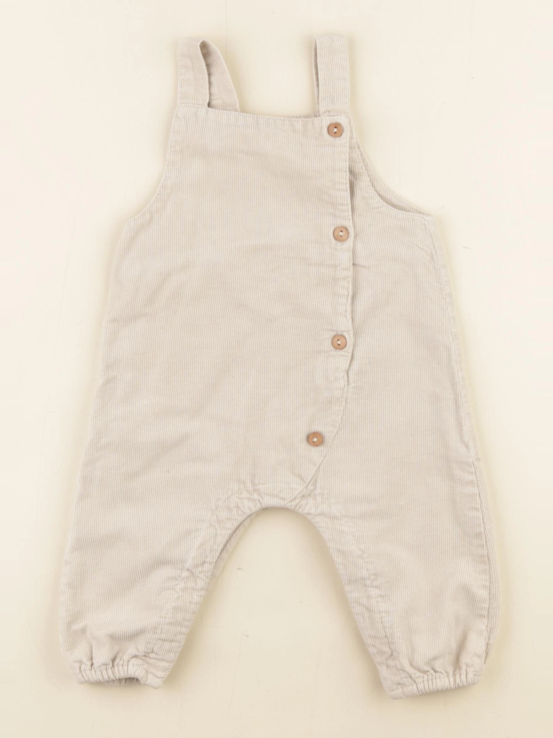 Zara - salopette beige - 6/9 mois