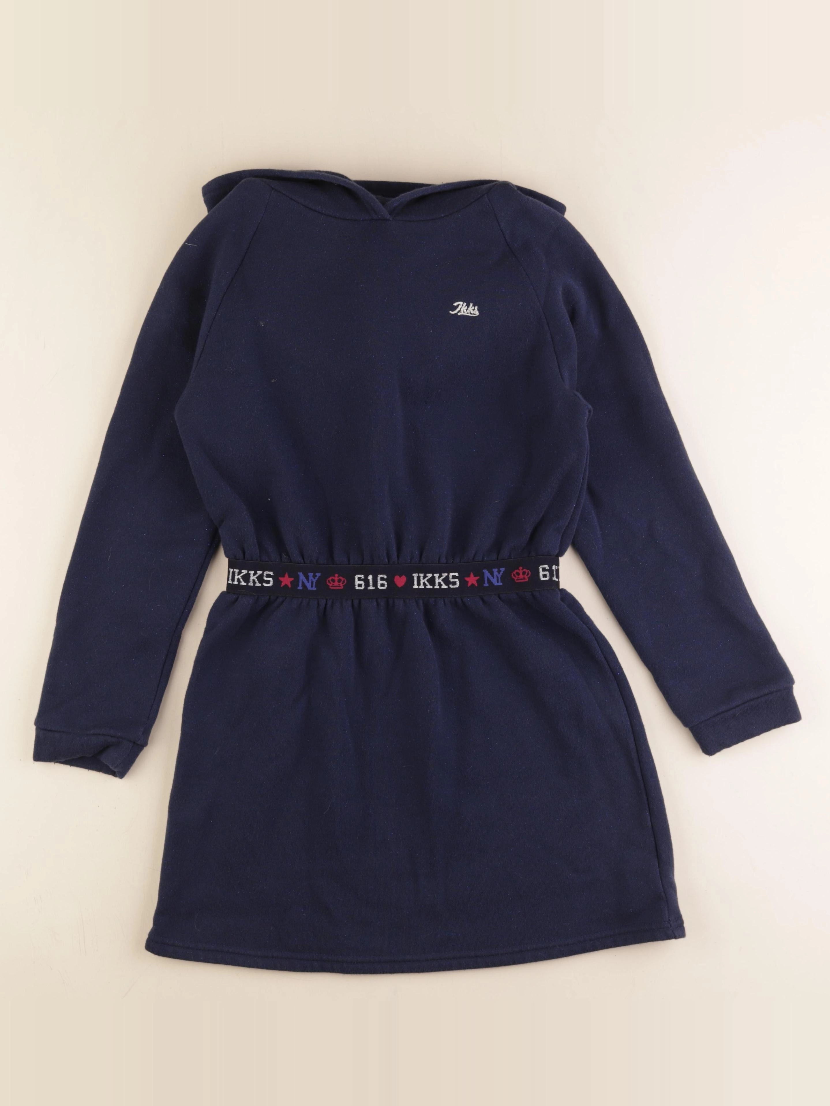 IKKS - robe bleu, argent - 10 ans