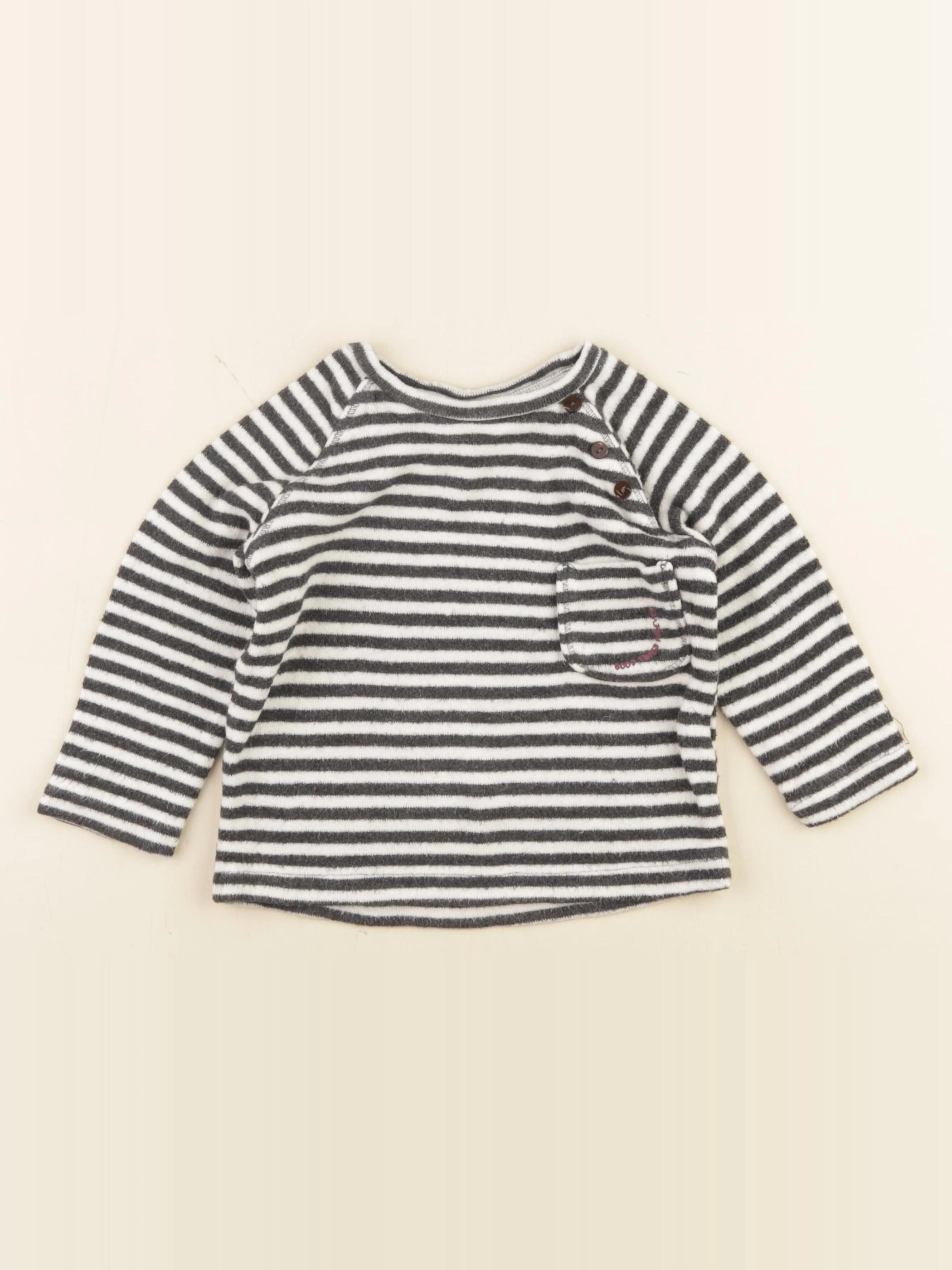 Zara - pull gris - 12/18 mois