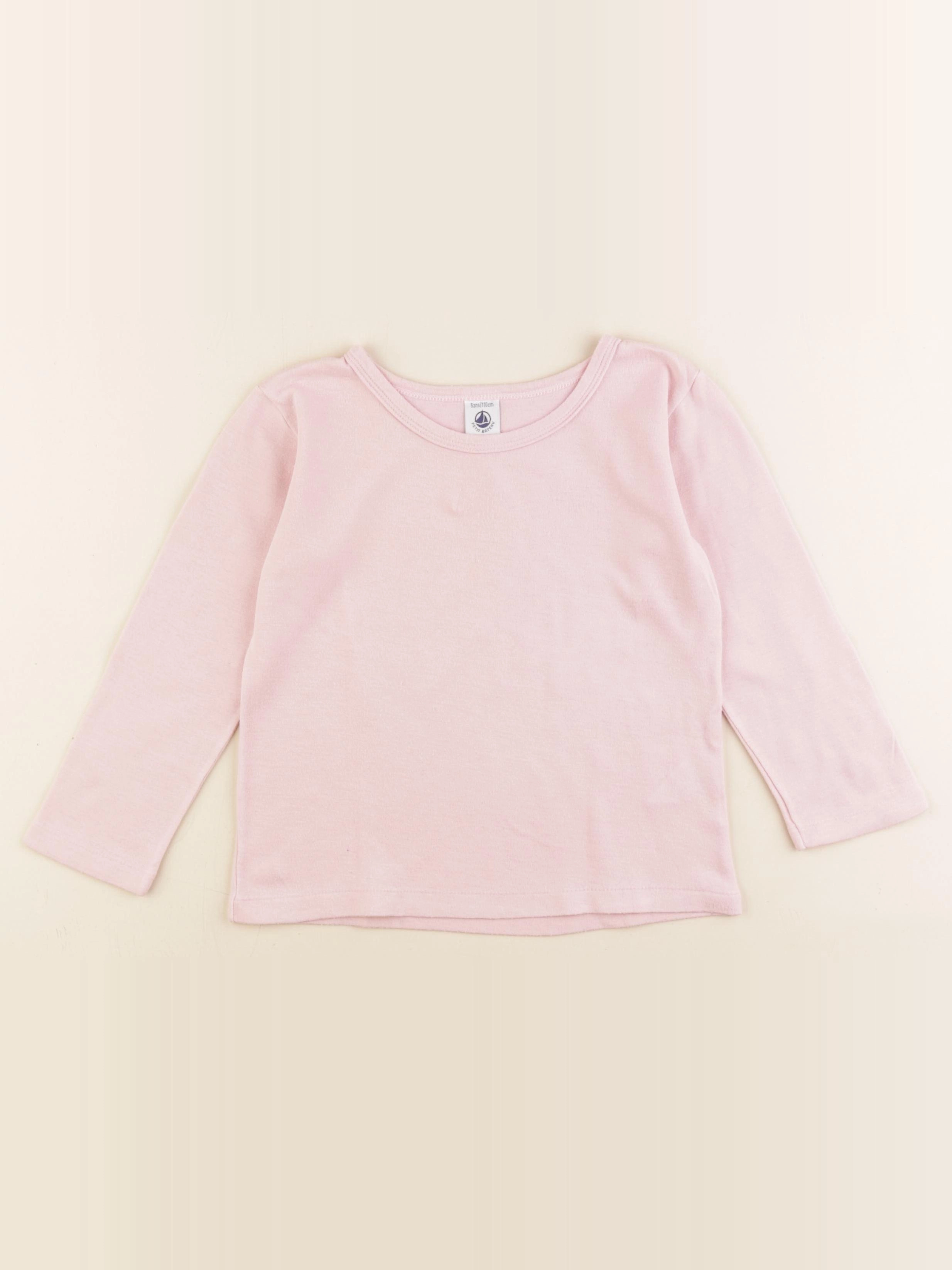 Petit Bateau - maillot de corps rose - 5 ans