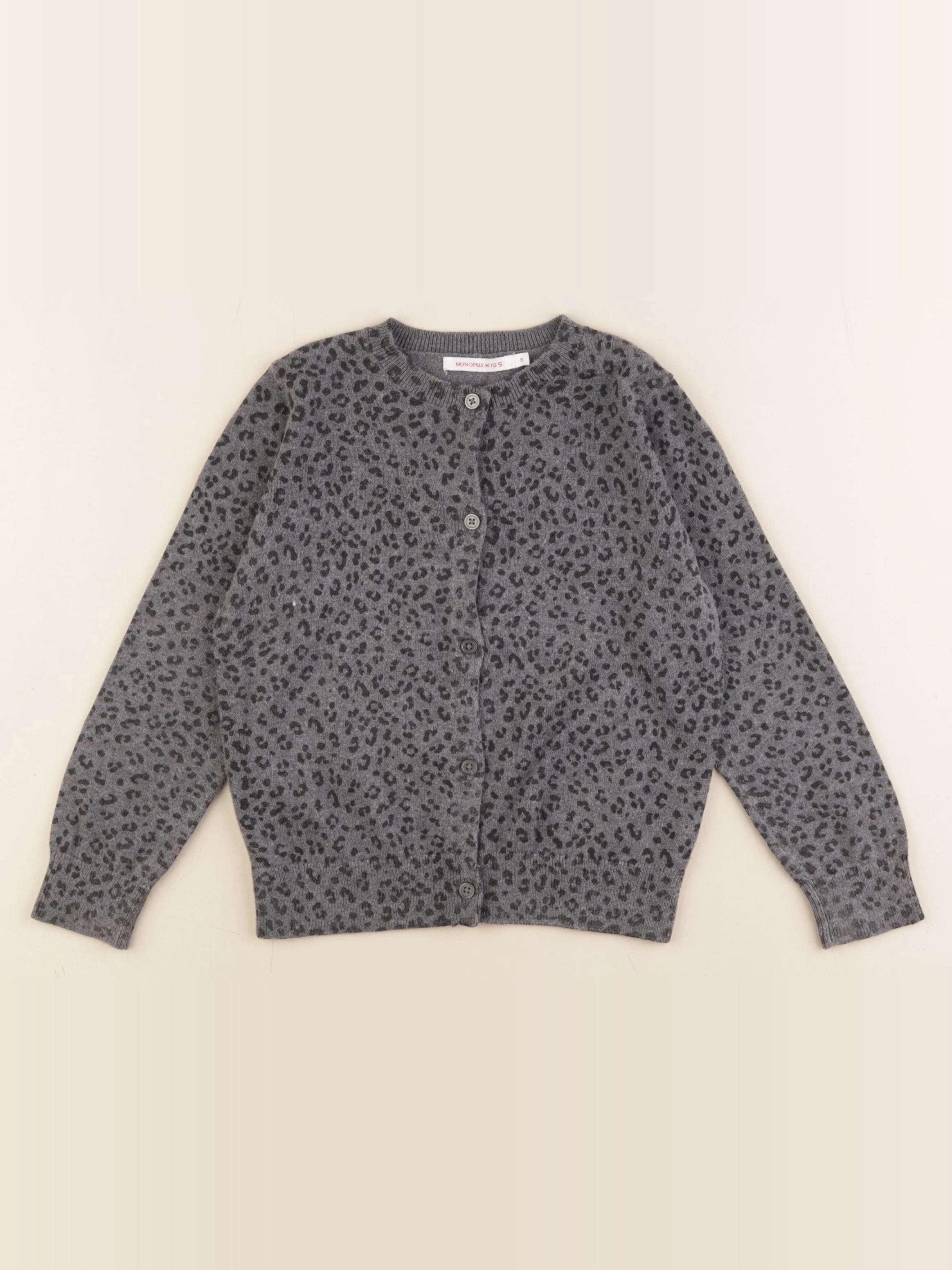 Monoprix - gilet gris - 5 ans