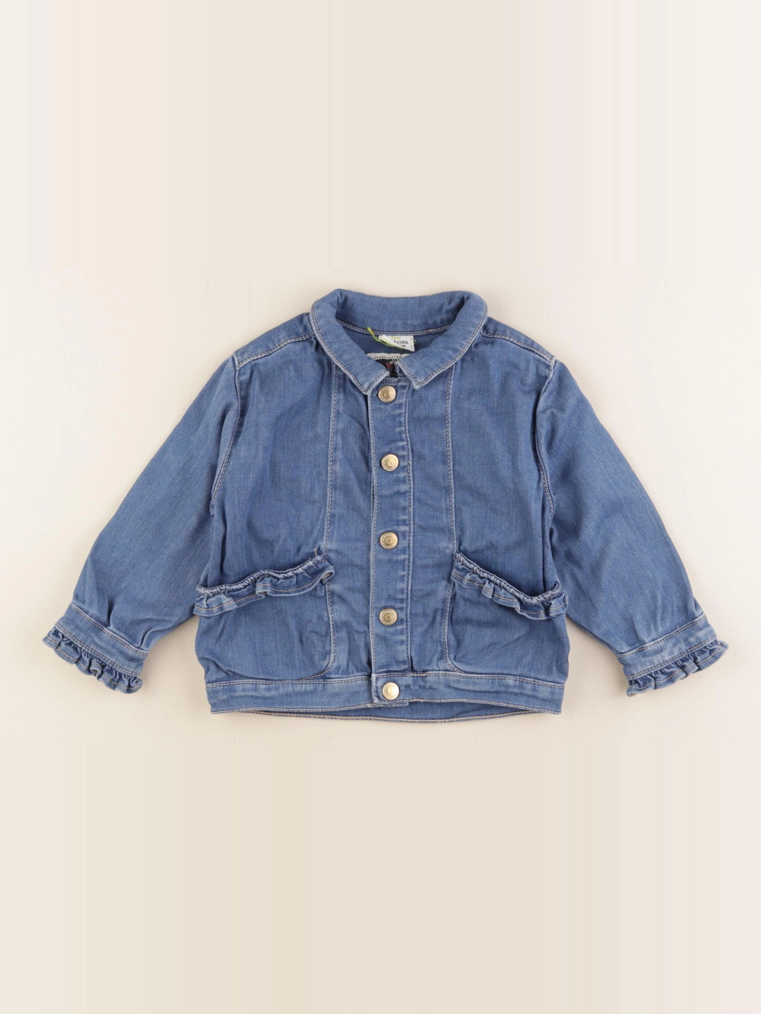 Tape à l'oeil - veste imprimé au dos bleu - 24 mois